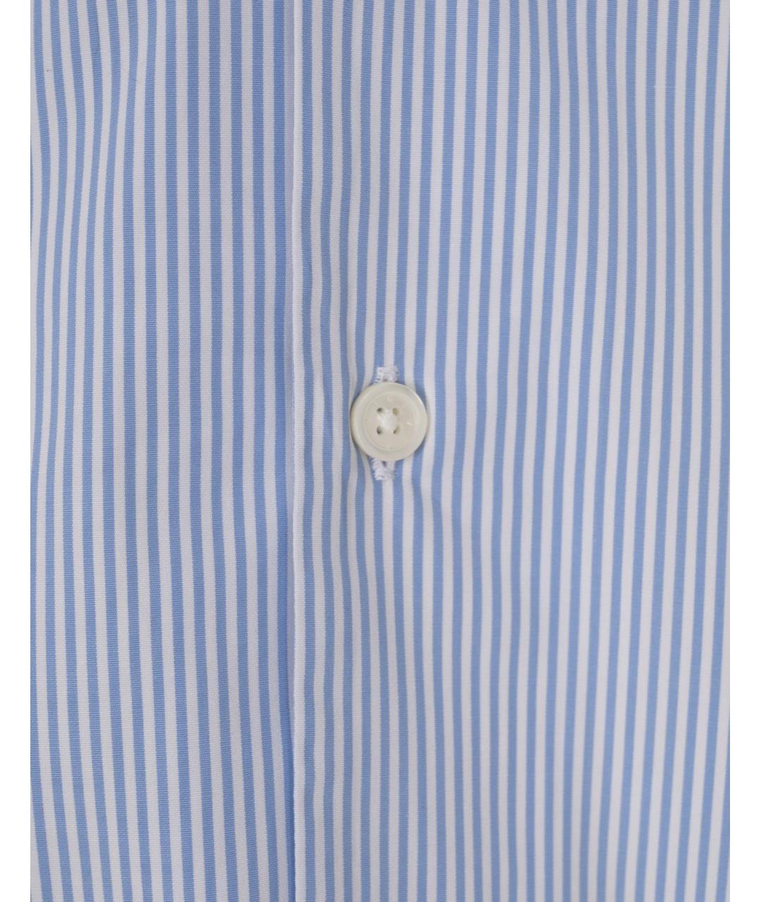 GIVENCHY Голубая хлопковая кэжуал рубашка, фото 3