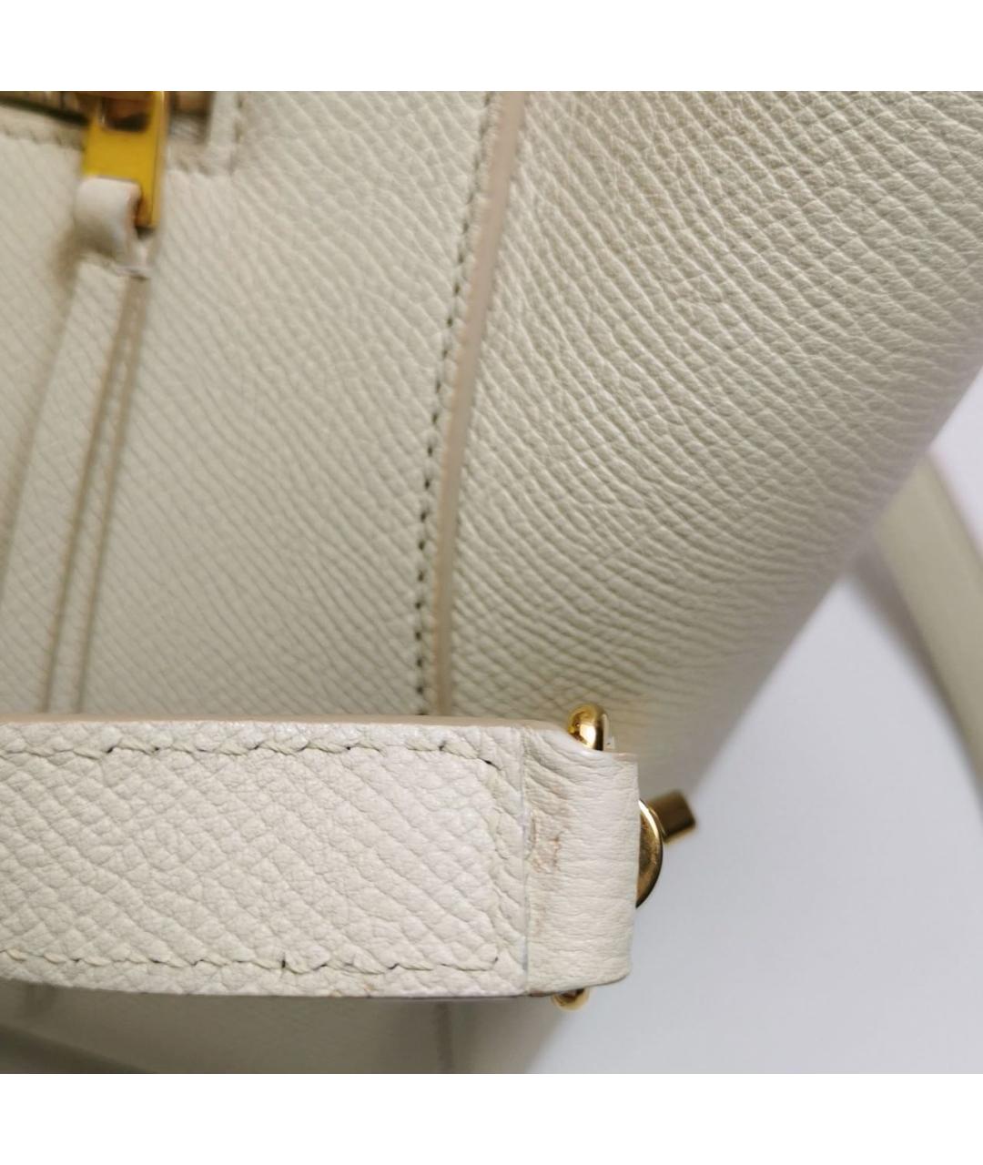 CELINE Белая сумка через плечо, фото 3