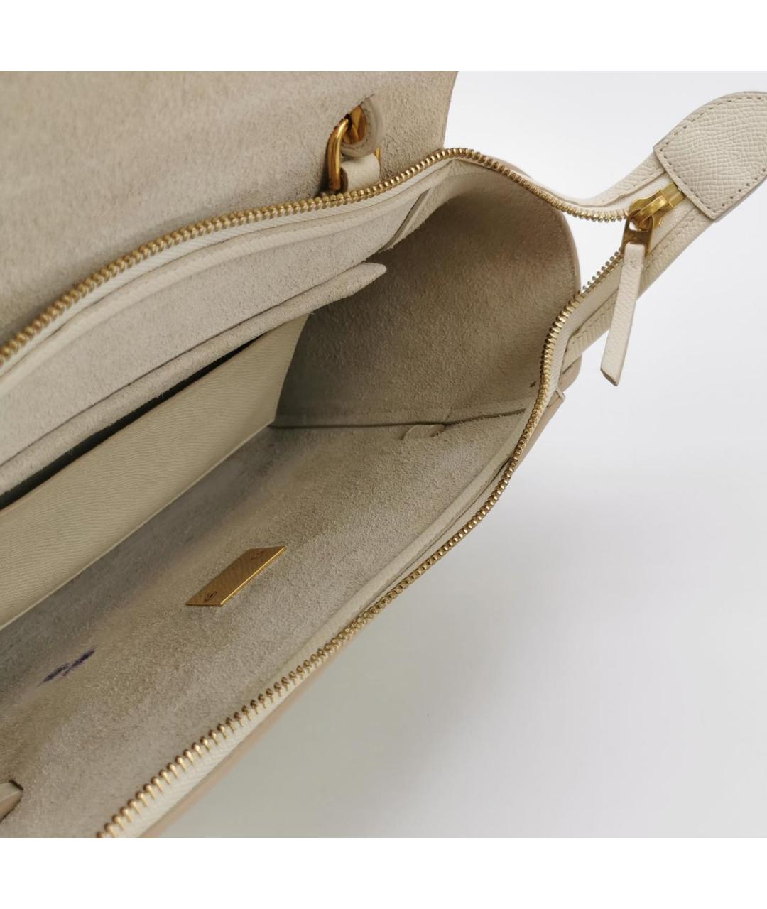 CELINE Белая сумка через плечо, фото 5