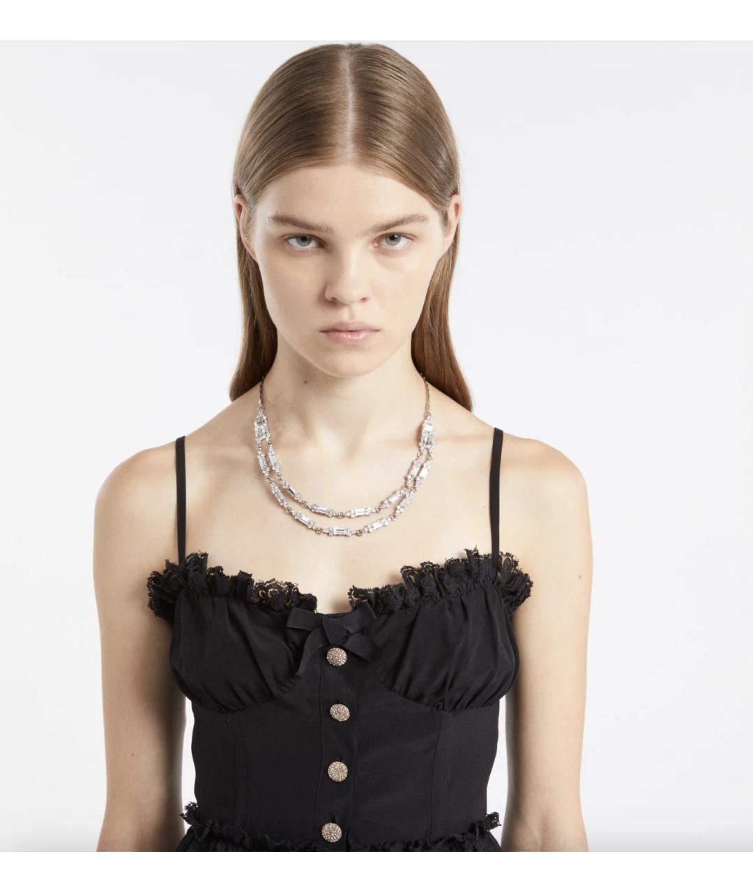 ALESSANDRA RICH Серебряное металлическое колье, фото 2