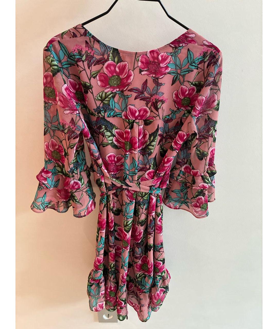 FOR LOVE AND LEMONS Розовое синтетическое платье, фото 2