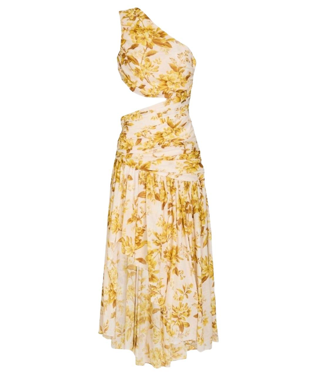 ZIMMERMANN Желтое хлопковое платье, фото 1