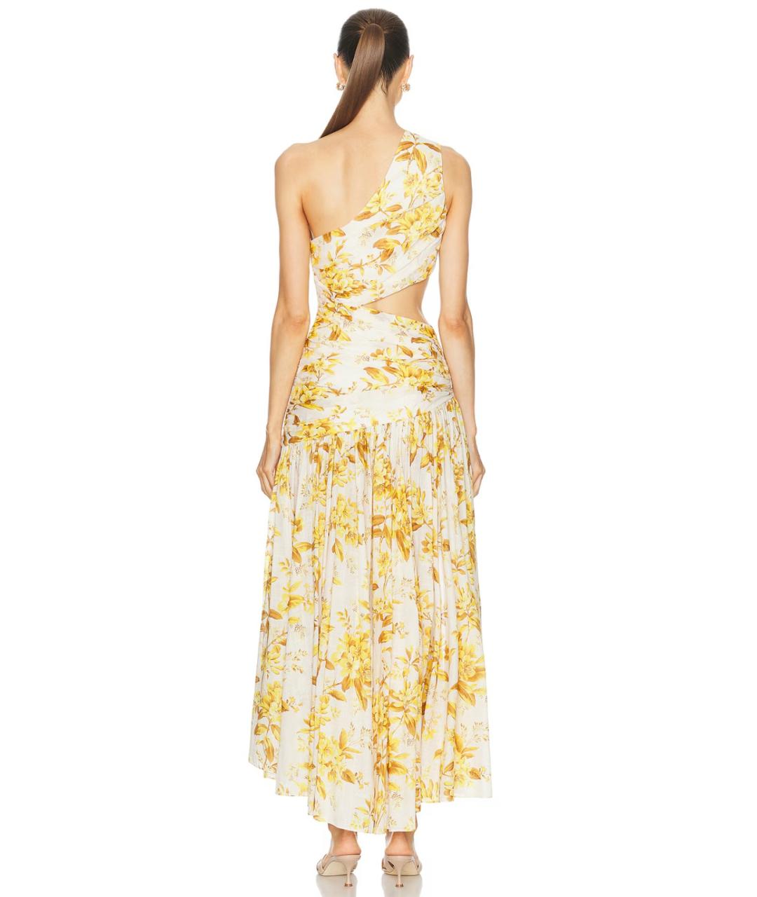 ZIMMERMANN Желтое хлопковое платье, фото 8
