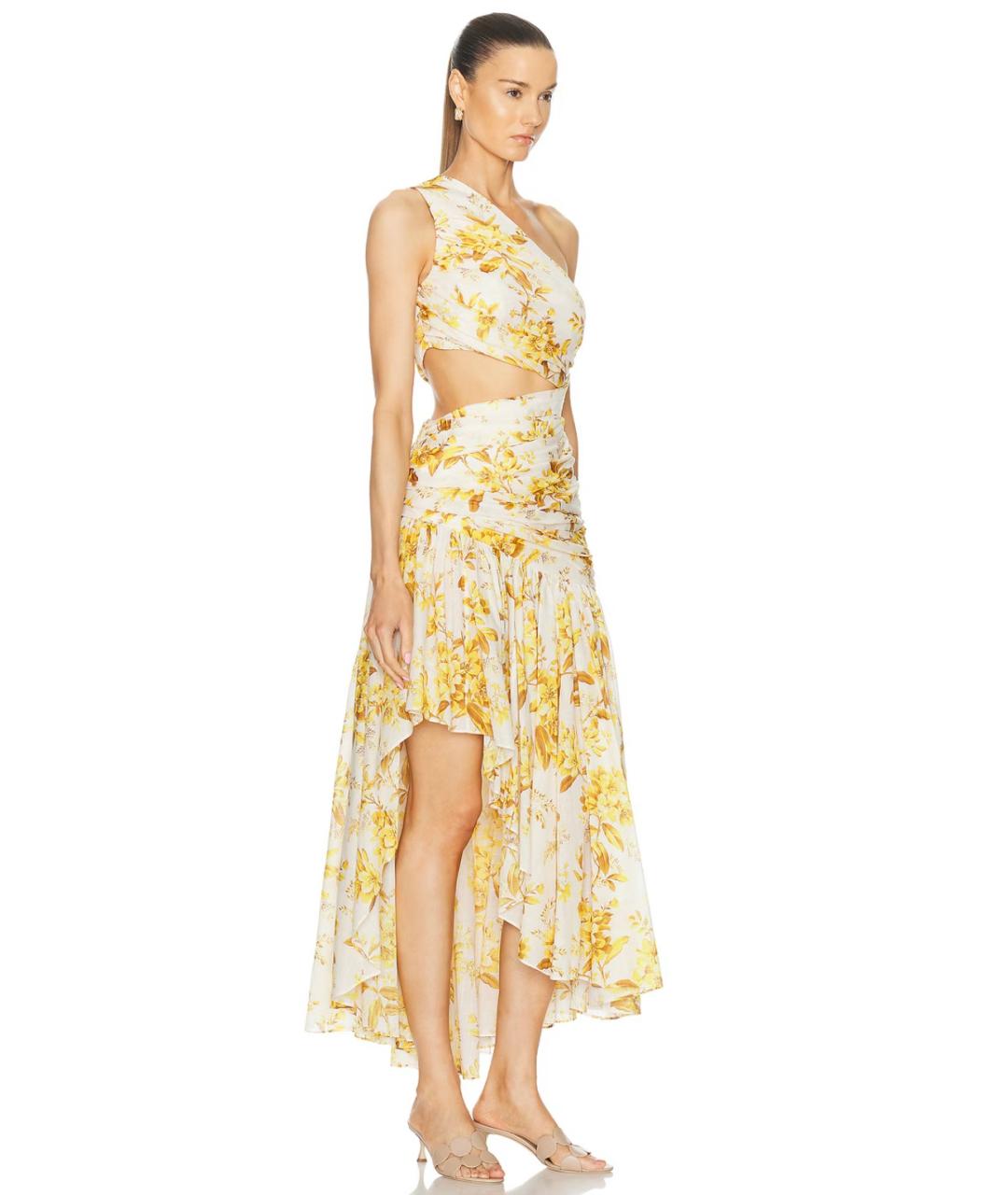 ZIMMERMANN Желтое хлопковое платье, фото 6