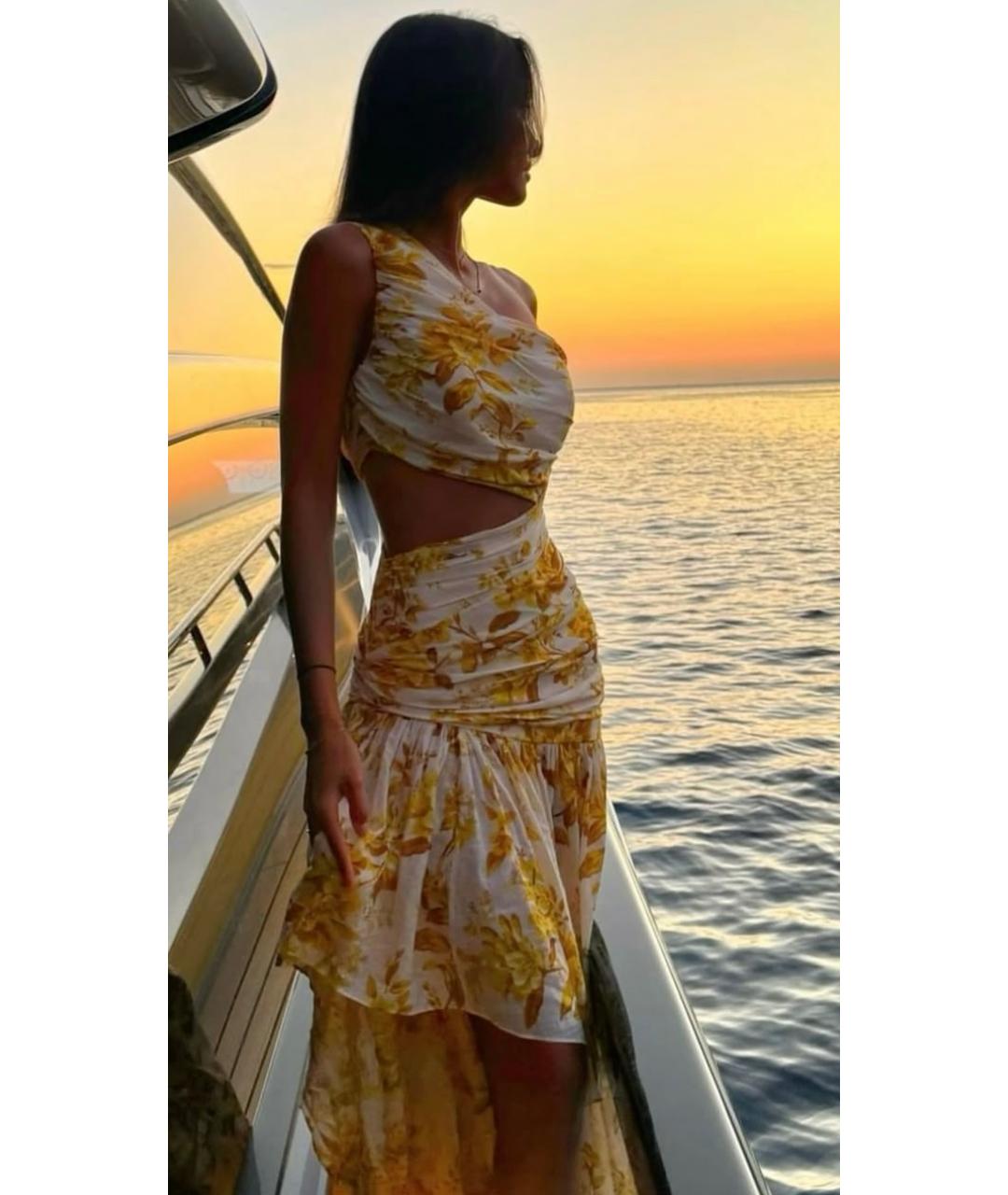 ZIMMERMANN Желтое хлопковое платье, фото 4