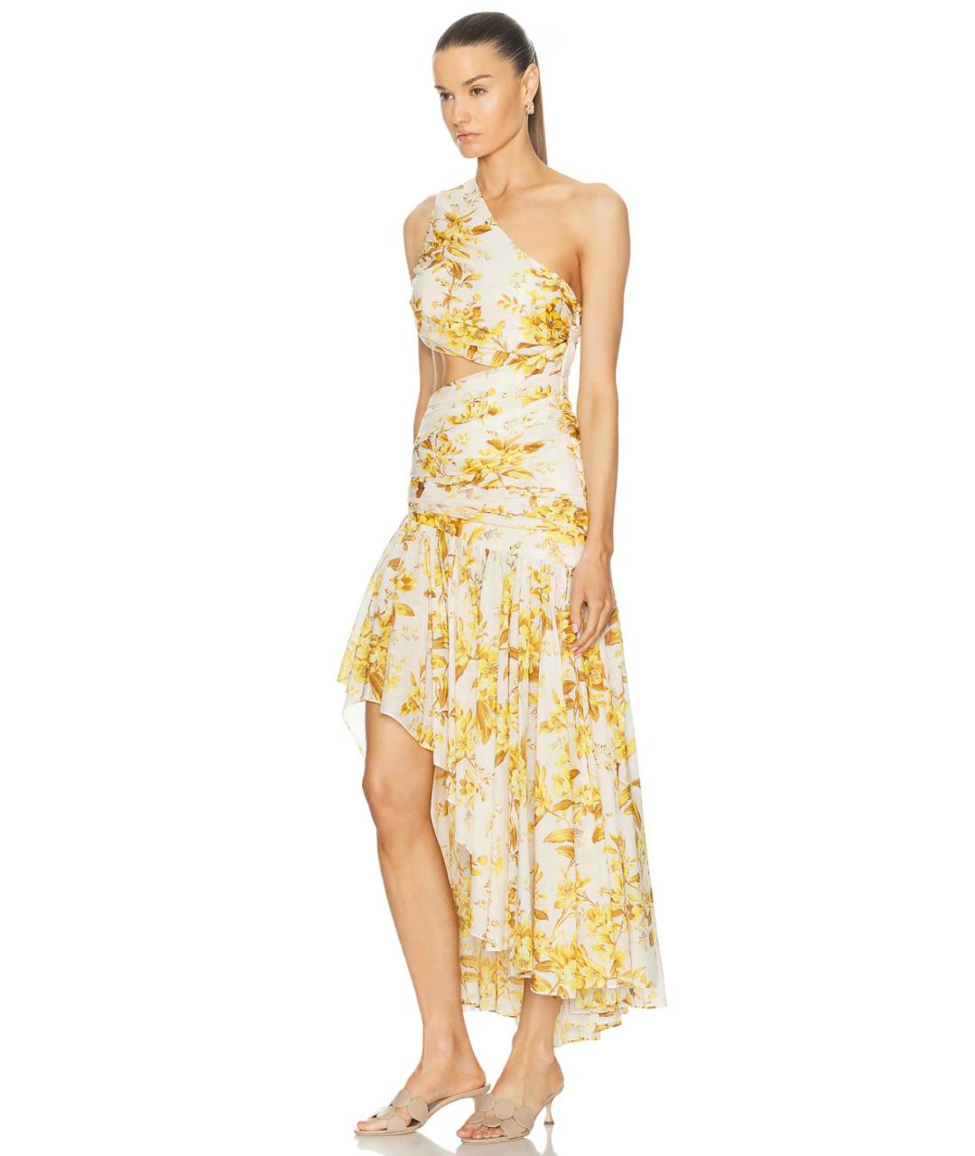 ZIMMERMANN Желтое хлопковое платье, фото 7