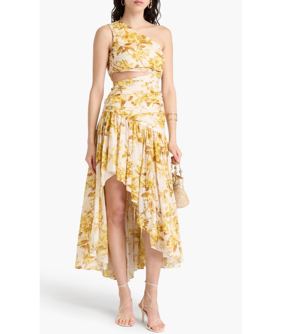 ZIMMERMANN Желтое хлопковое платье, фото 2