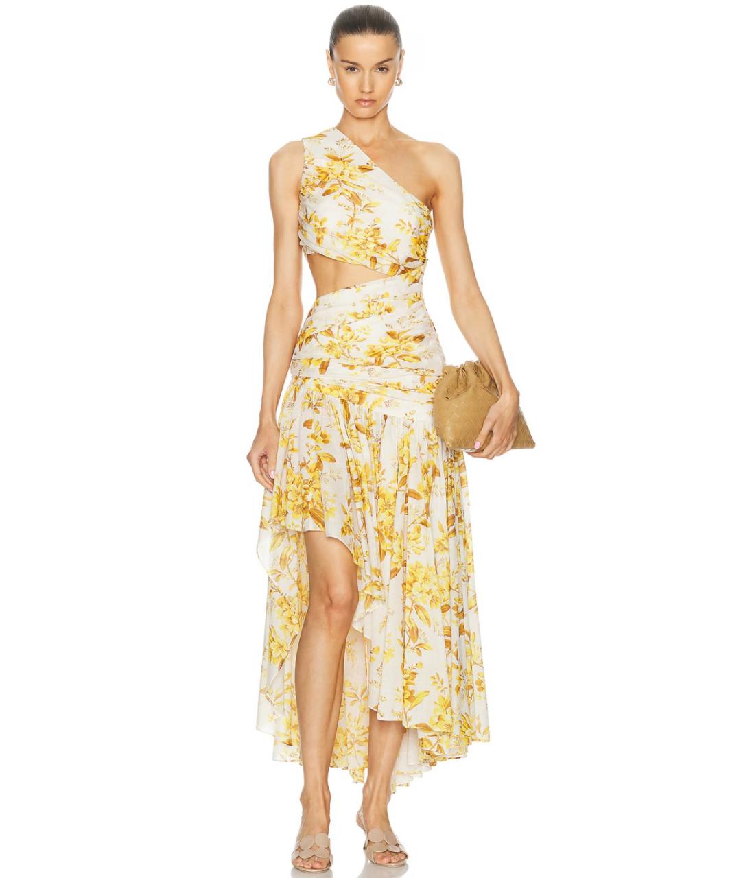 ZIMMERMANN Желтое хлопковое платье, фото 5