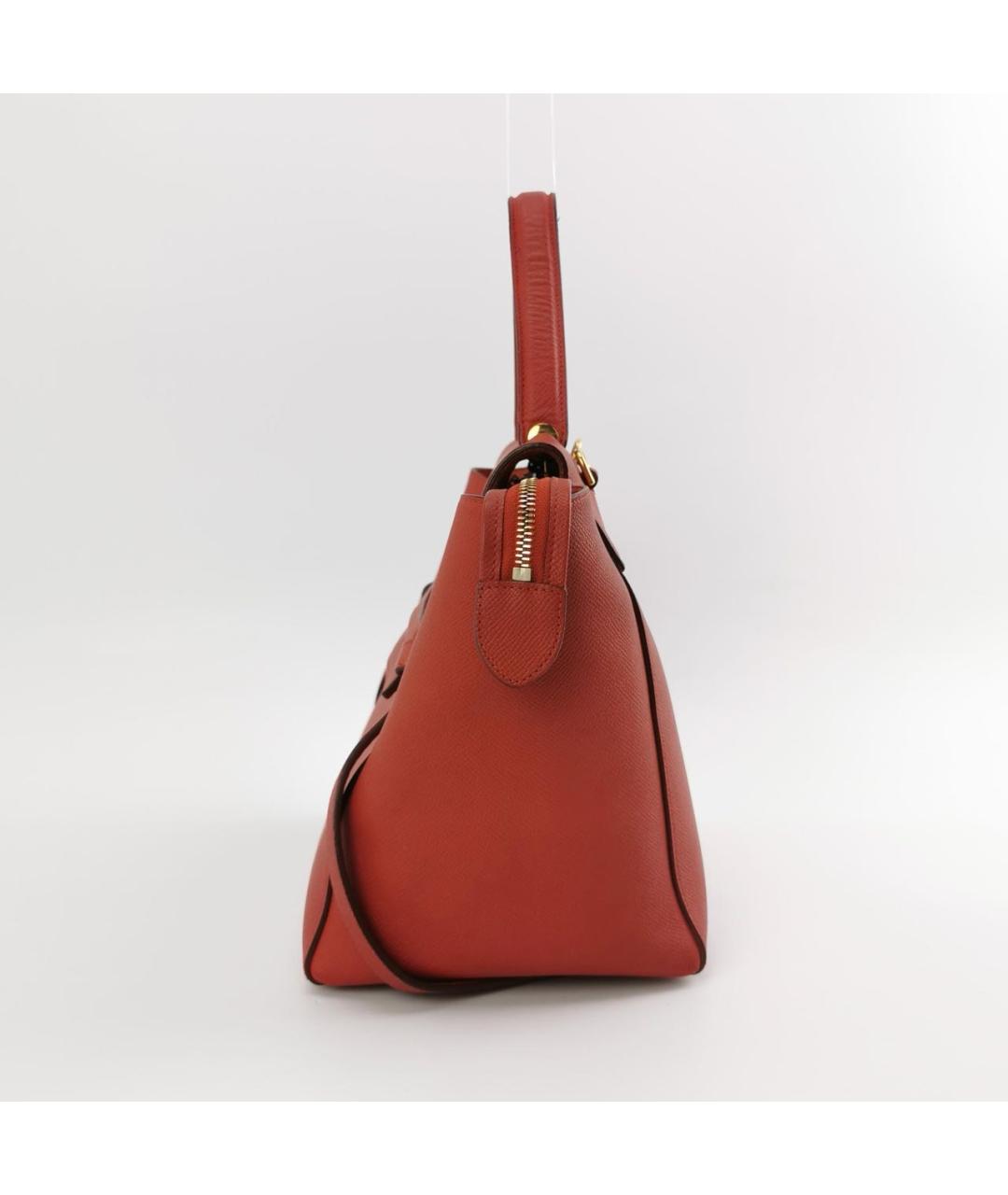 CELINE Красная сумка через плечо, фото 4
