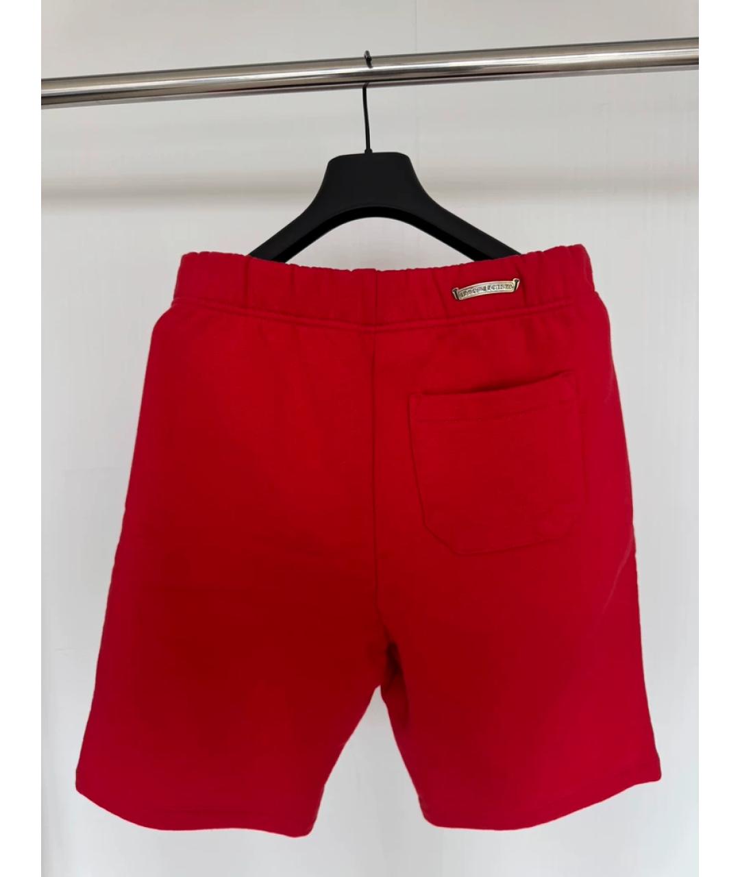 CHROME HEARTS Красные хлопковые шорты, фото 2