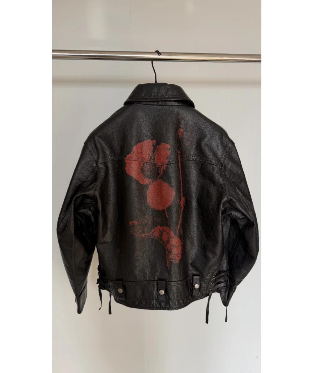 Enfants Riches Déprimés Черная кожаная куртка, фото 2