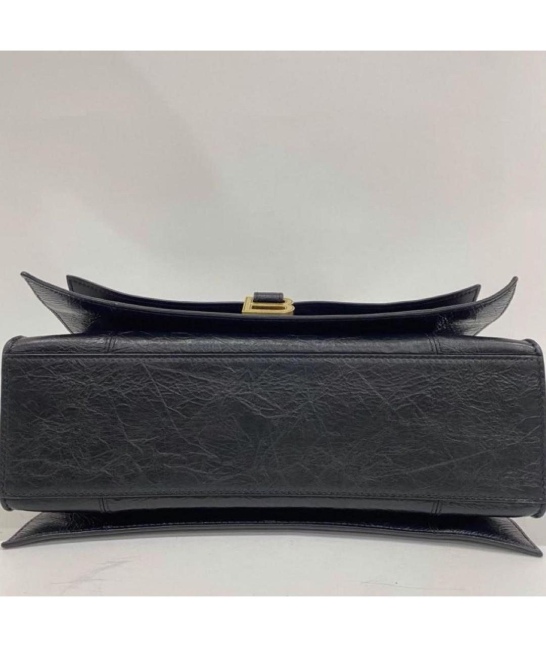 BALENCIAGA Черная кожаная сумка через плечо, фото 6