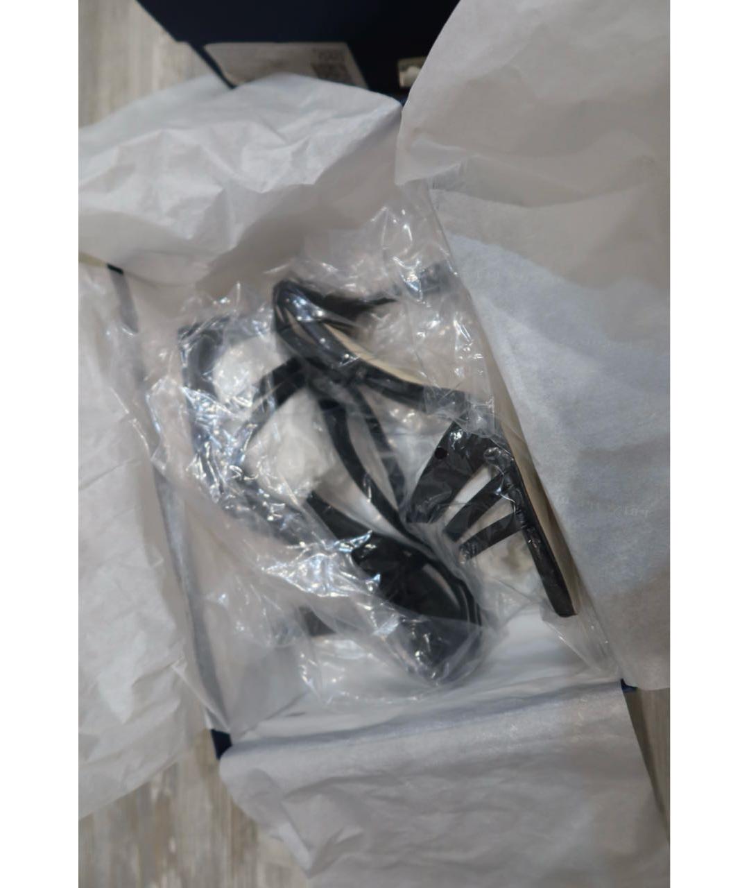 Principe di Bologna Черные кожаные босоножки, фото 5