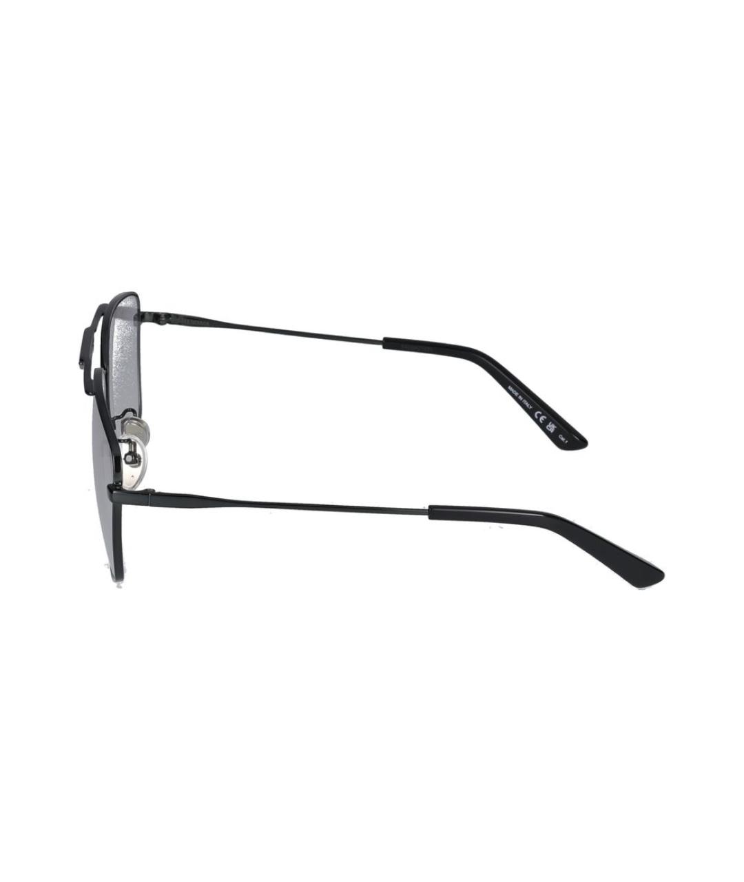 BALENCIAGA Серые металлические солнцезащитные очки, фото 3