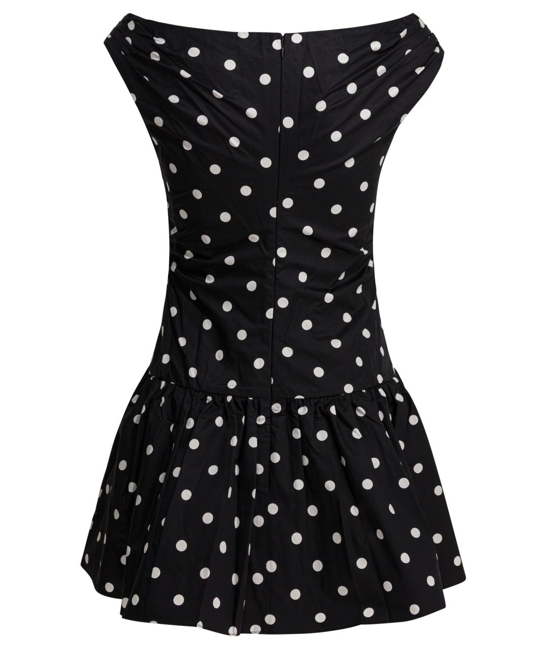 SELF-PORTRAIT Черное хлопковое повседневное платье, фото 2