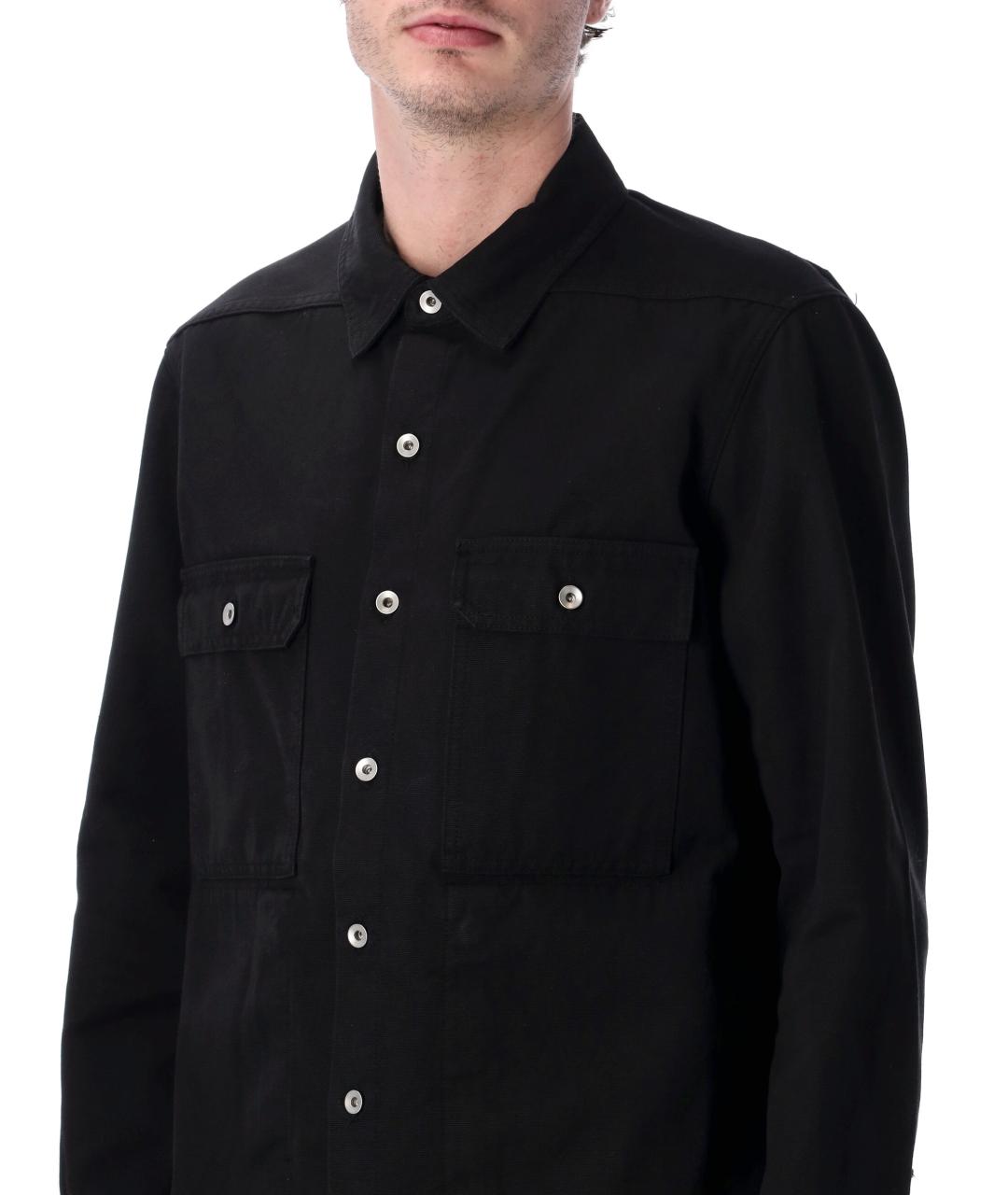 RICK OWENS Черная хлопковая куртка, фото 3