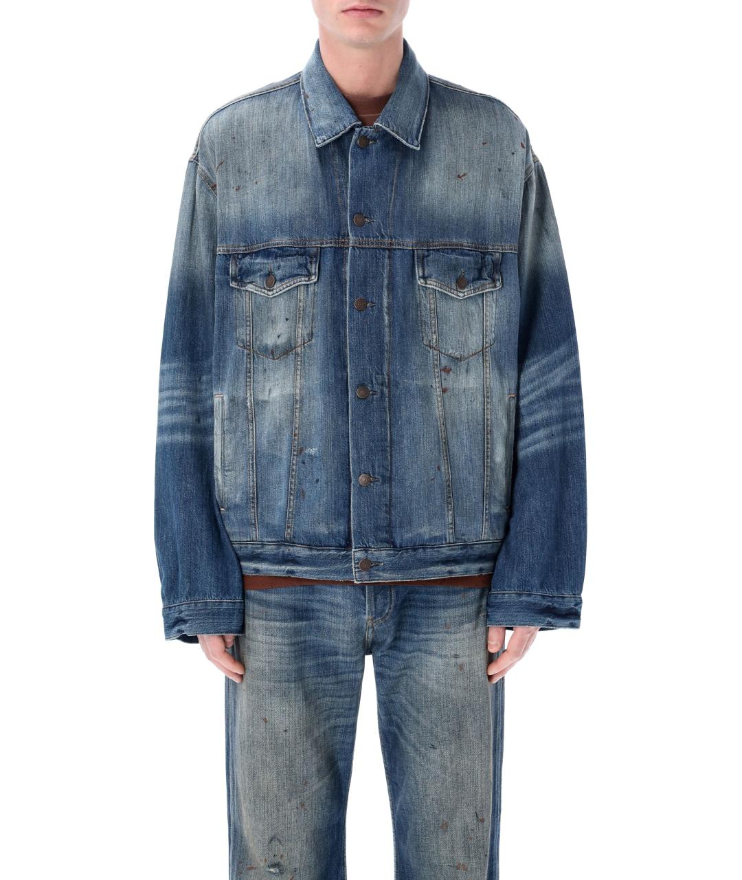 ACNE STUDIOS Синяя хлопковая куртка, фото 4