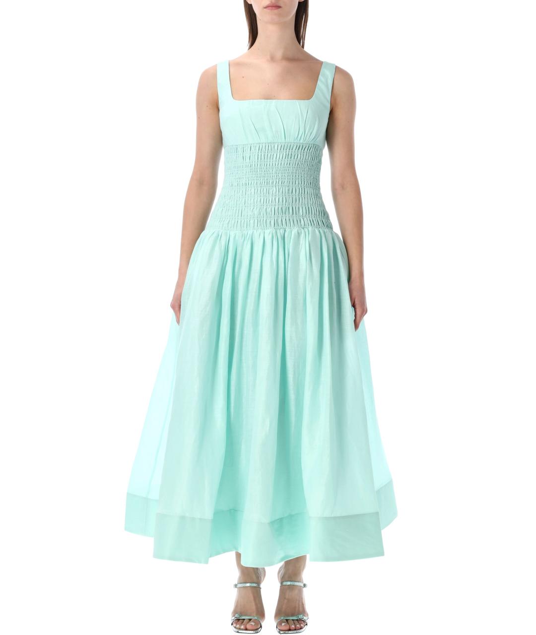 SELF-PORTRAIT Зеленые повседневное платье, фото 4