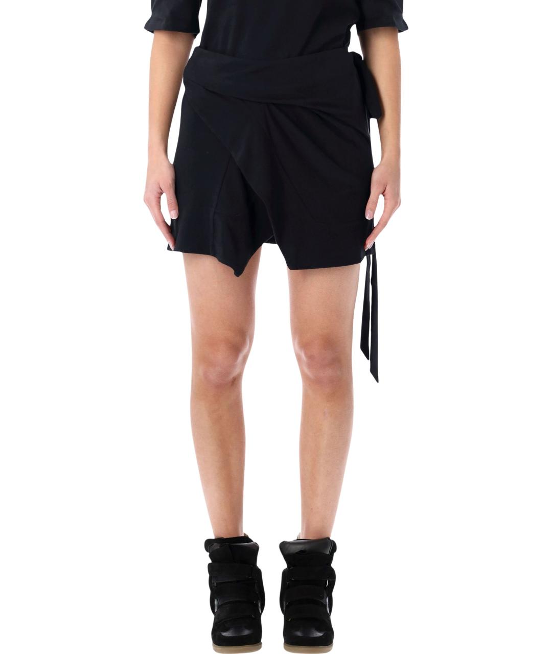 ISABEL MARANT Черная хлопковая юбка мини, фото 1