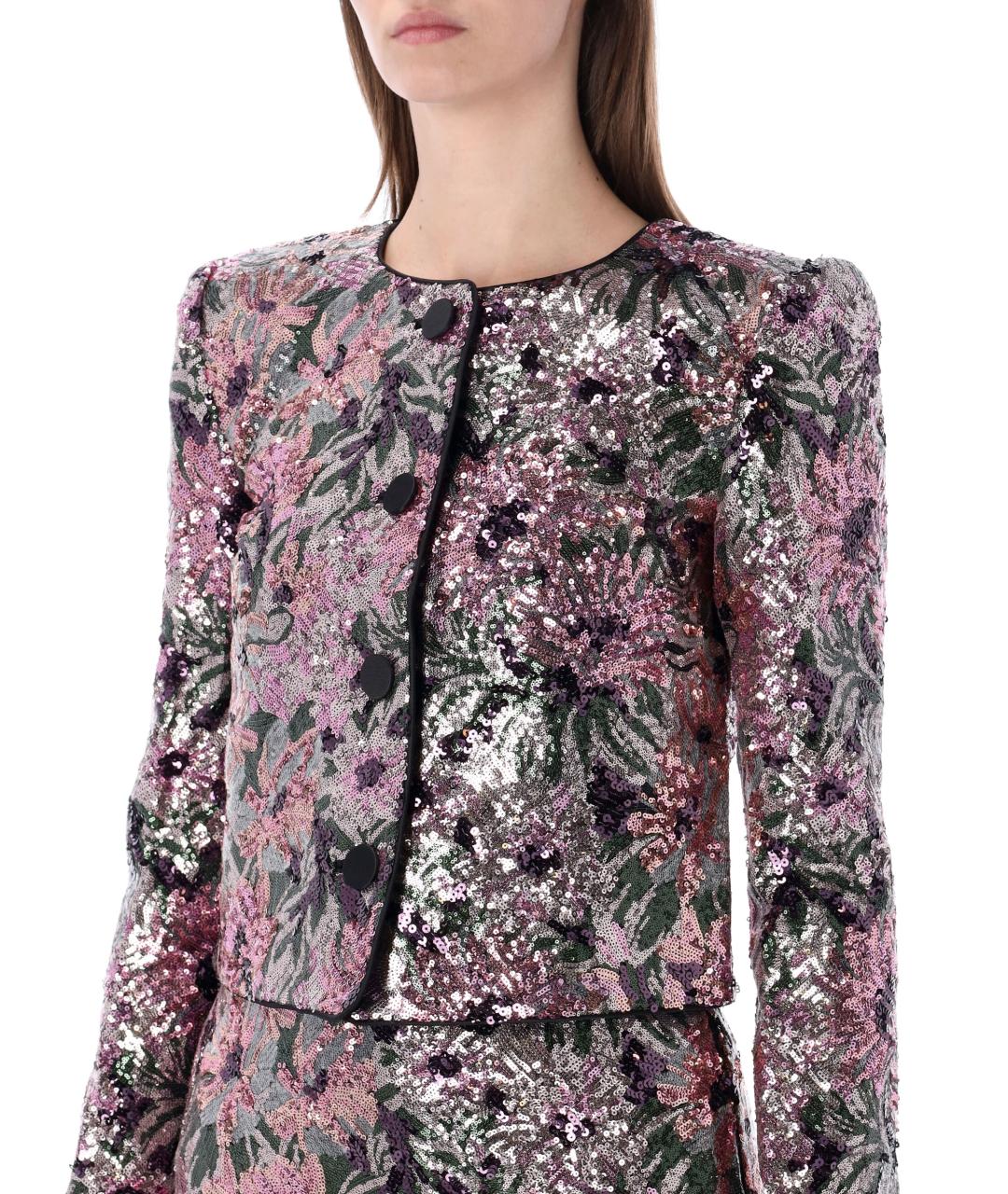 SELF-PORTRAIT Мульти полиамидовый жакет/пиджак, фото 6