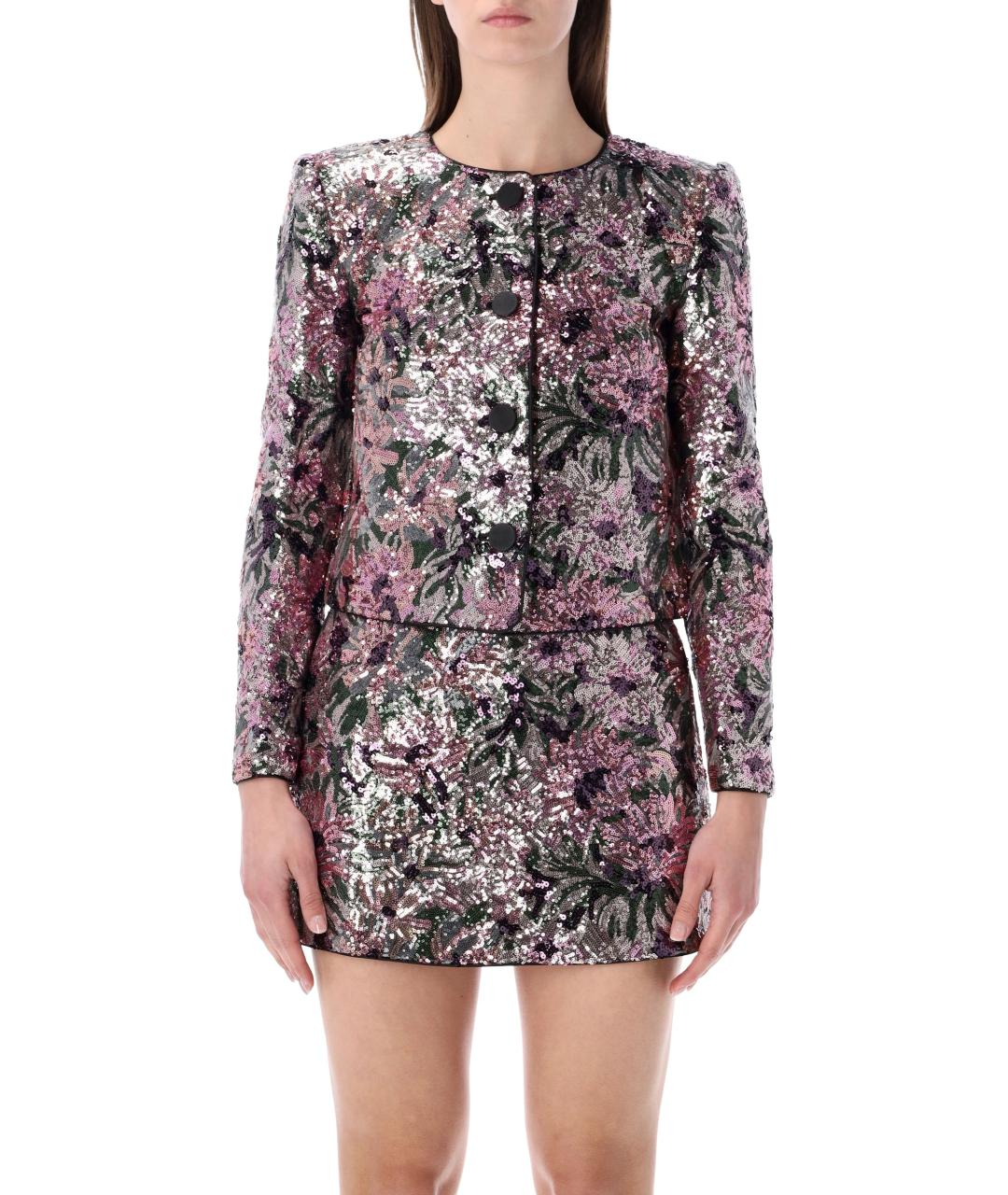 SELF-PORTRAIT Мульти полиамидовый жакет/пиджак, фото 3