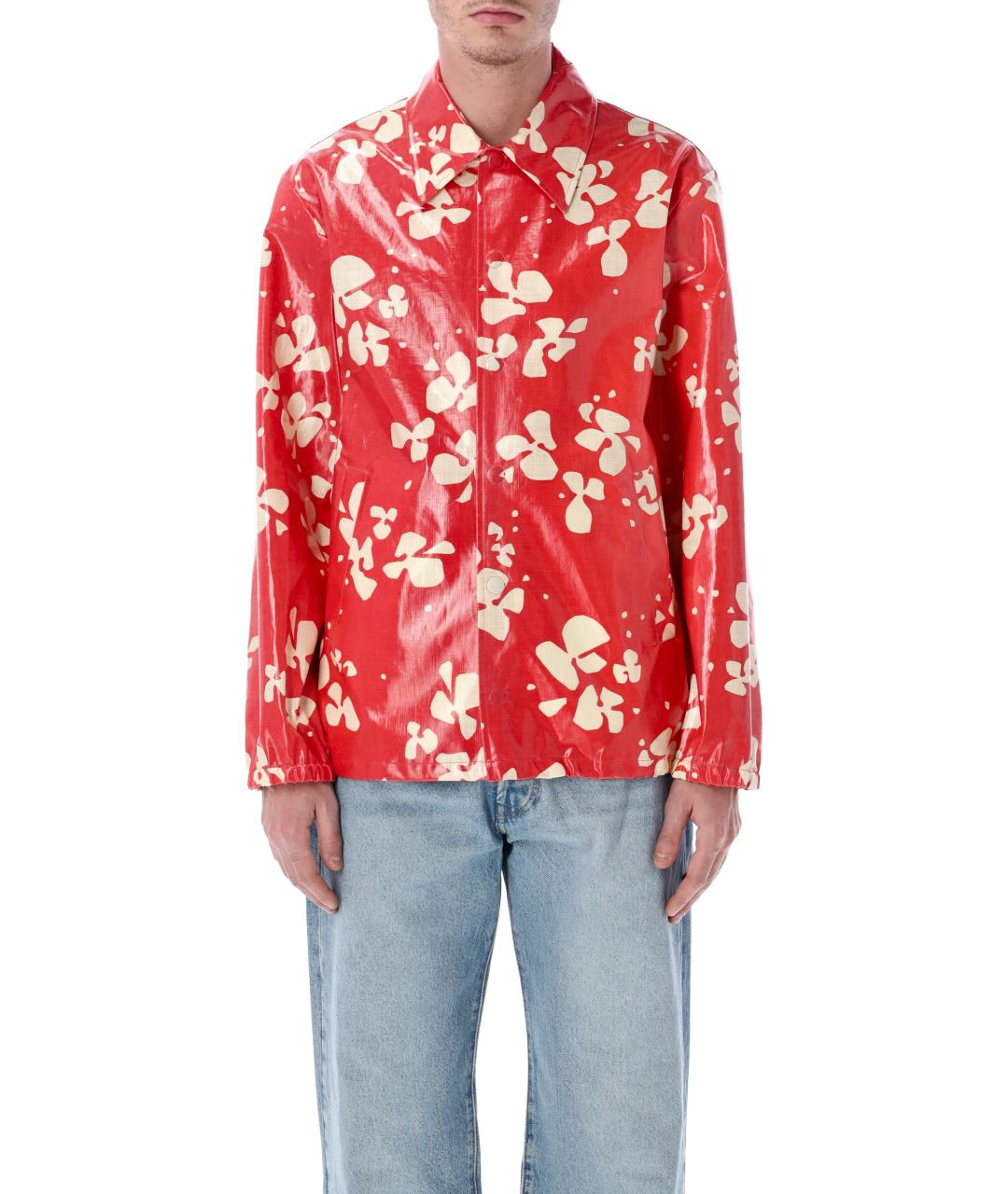 DRIES VAN NOTEN Красная хлопковая куртка, фото 4