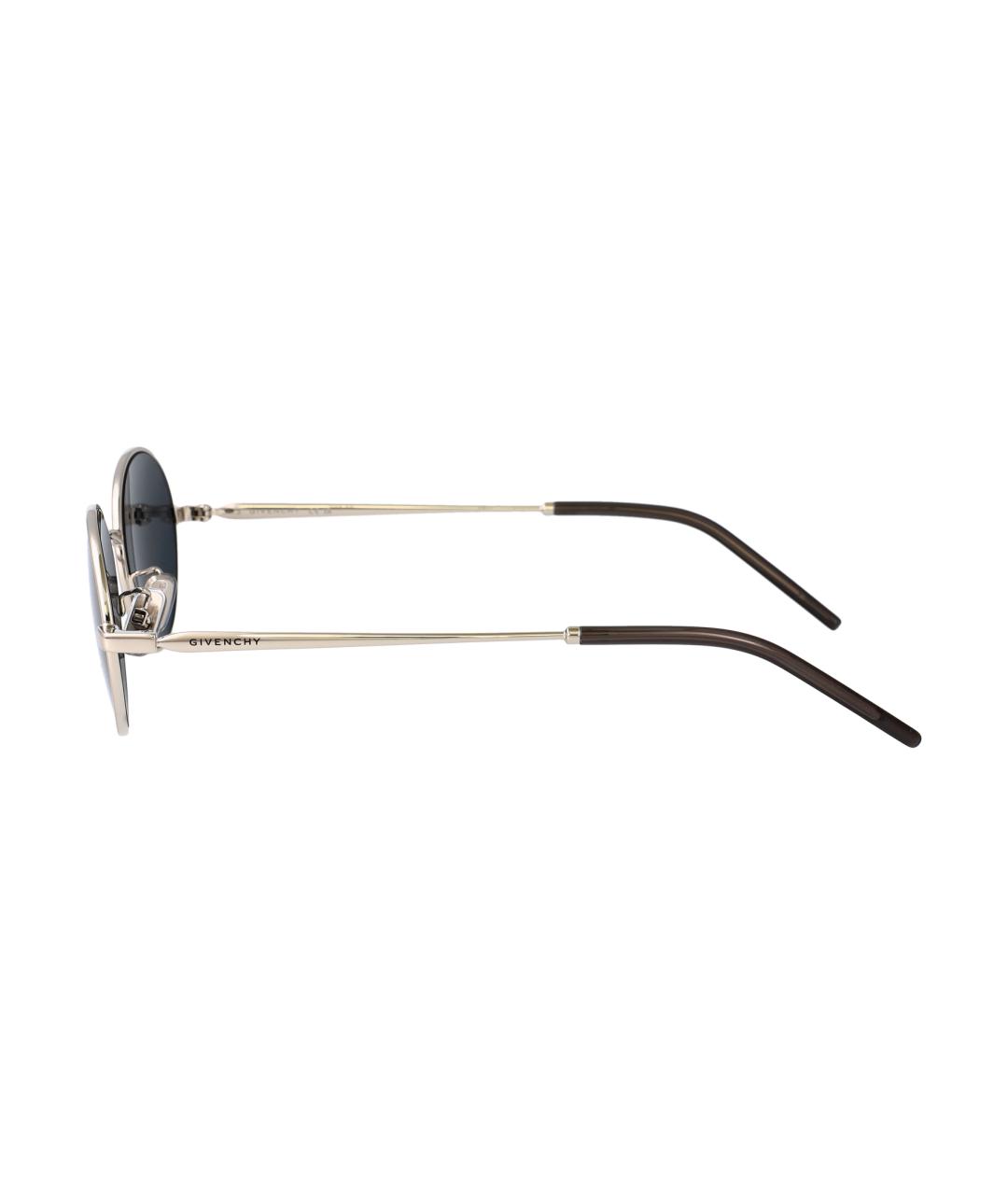 GIVENCHY Серебряные металлические солнцезащитные очки, фото 3