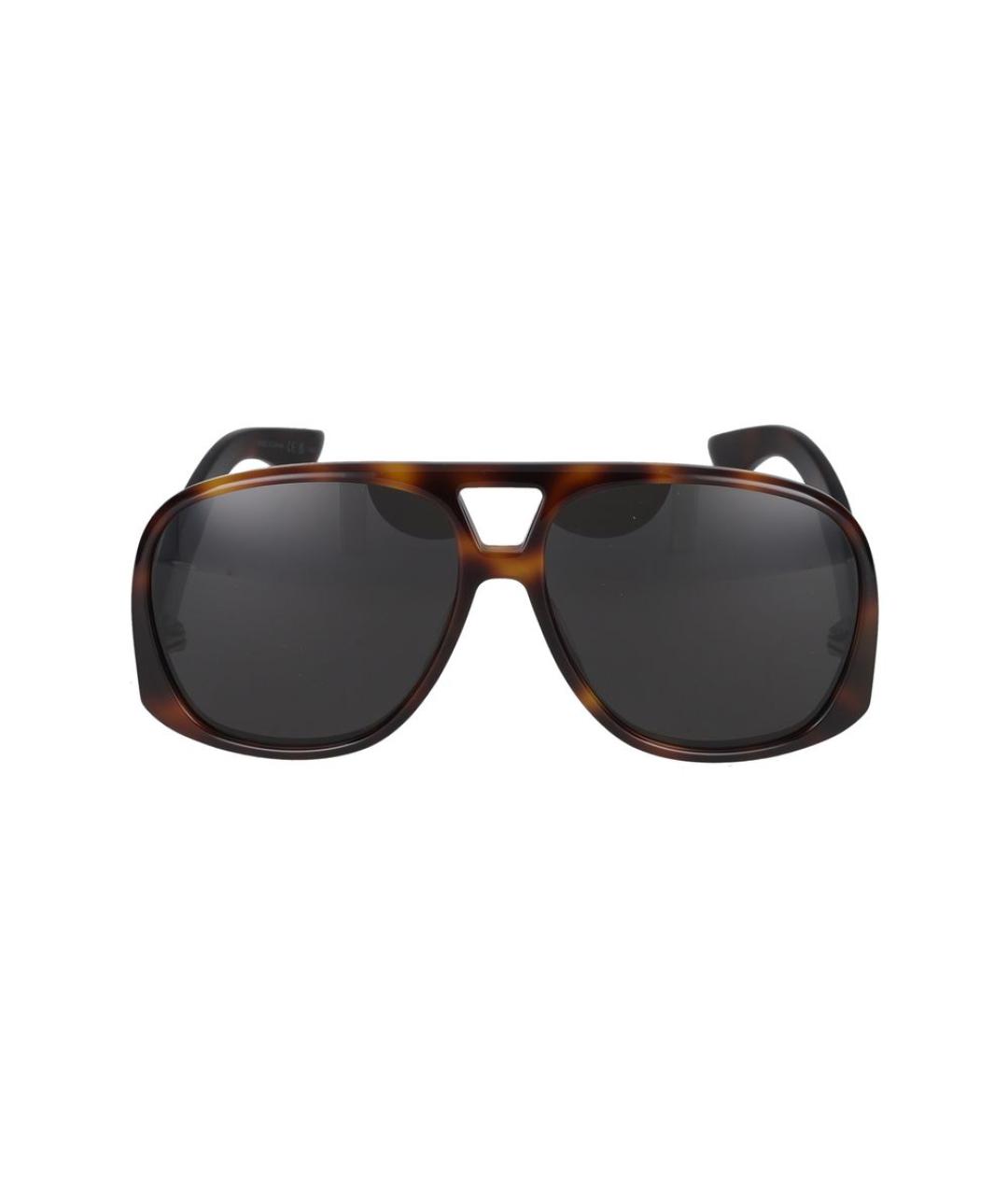 SAINT LAURENT Коричневые солнцезащитные очки, фото 2