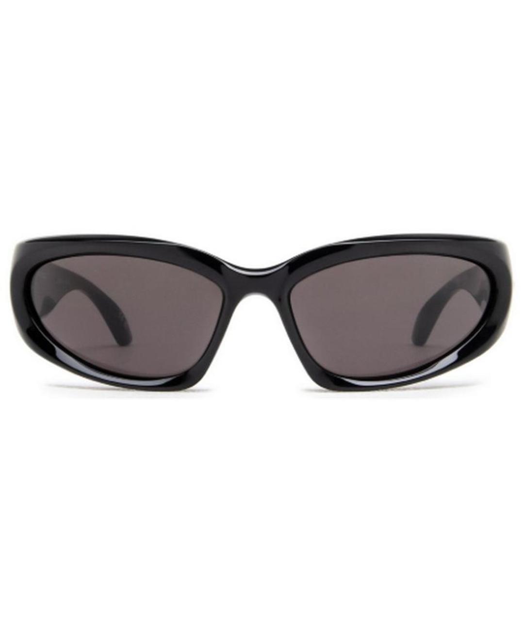 BALENCIAGA Черные пластиковые солнцезащитные очки, фото 2