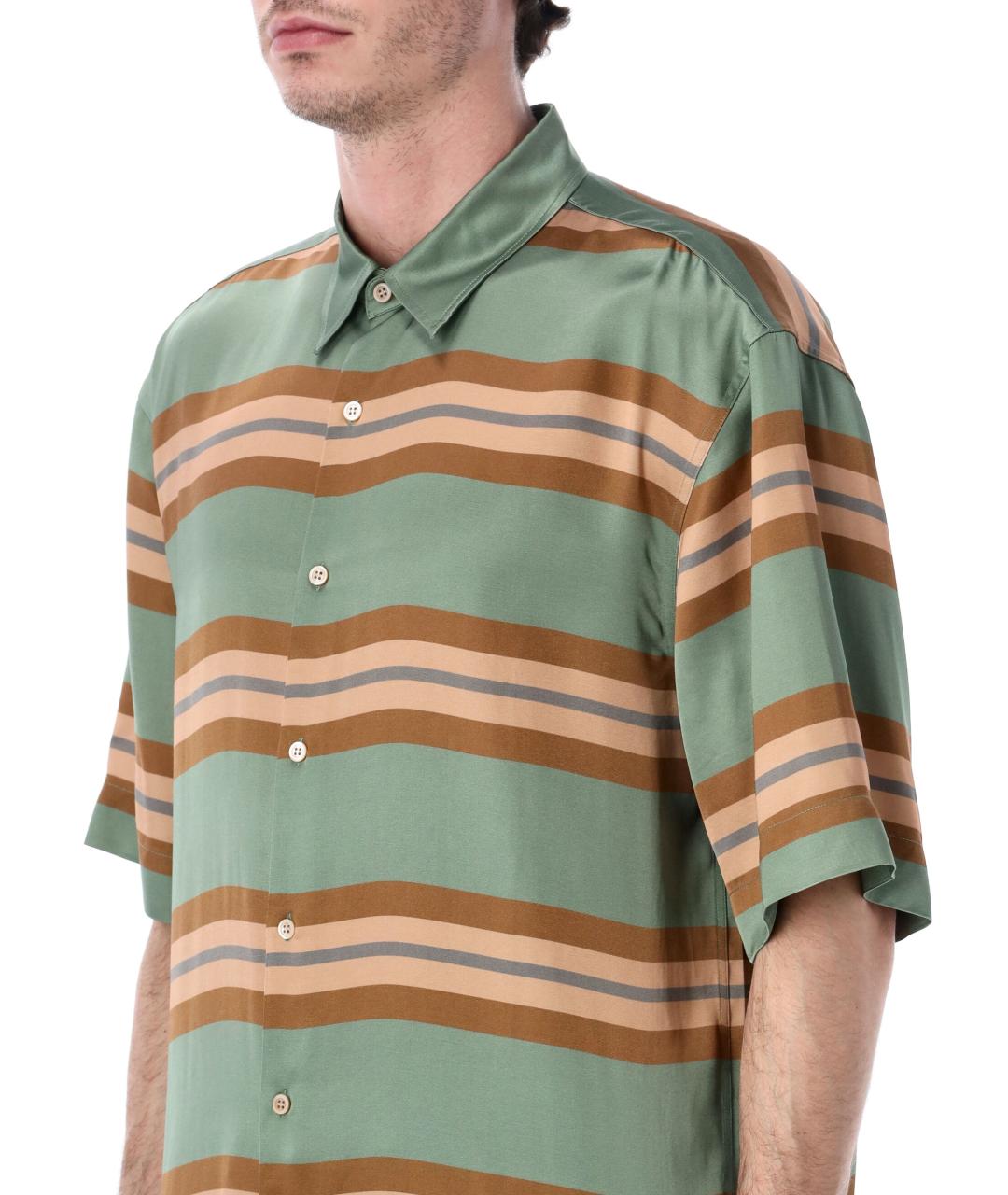 DRIES VAN NOTEN Зеленая кэжуал рубашка, фото 3