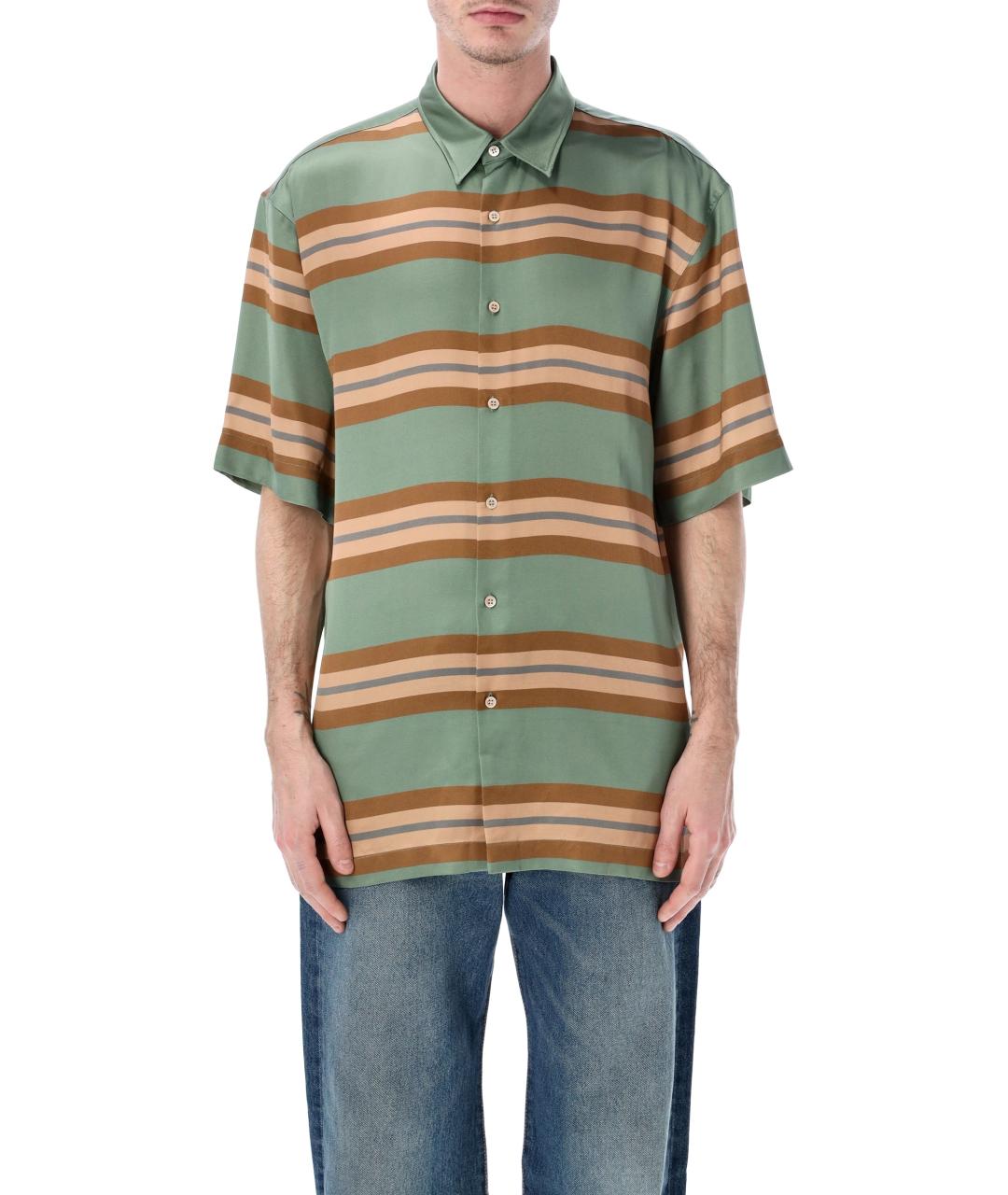 DRIES VAN NOTEN Зеленая кэжуал рубашка, фото 4