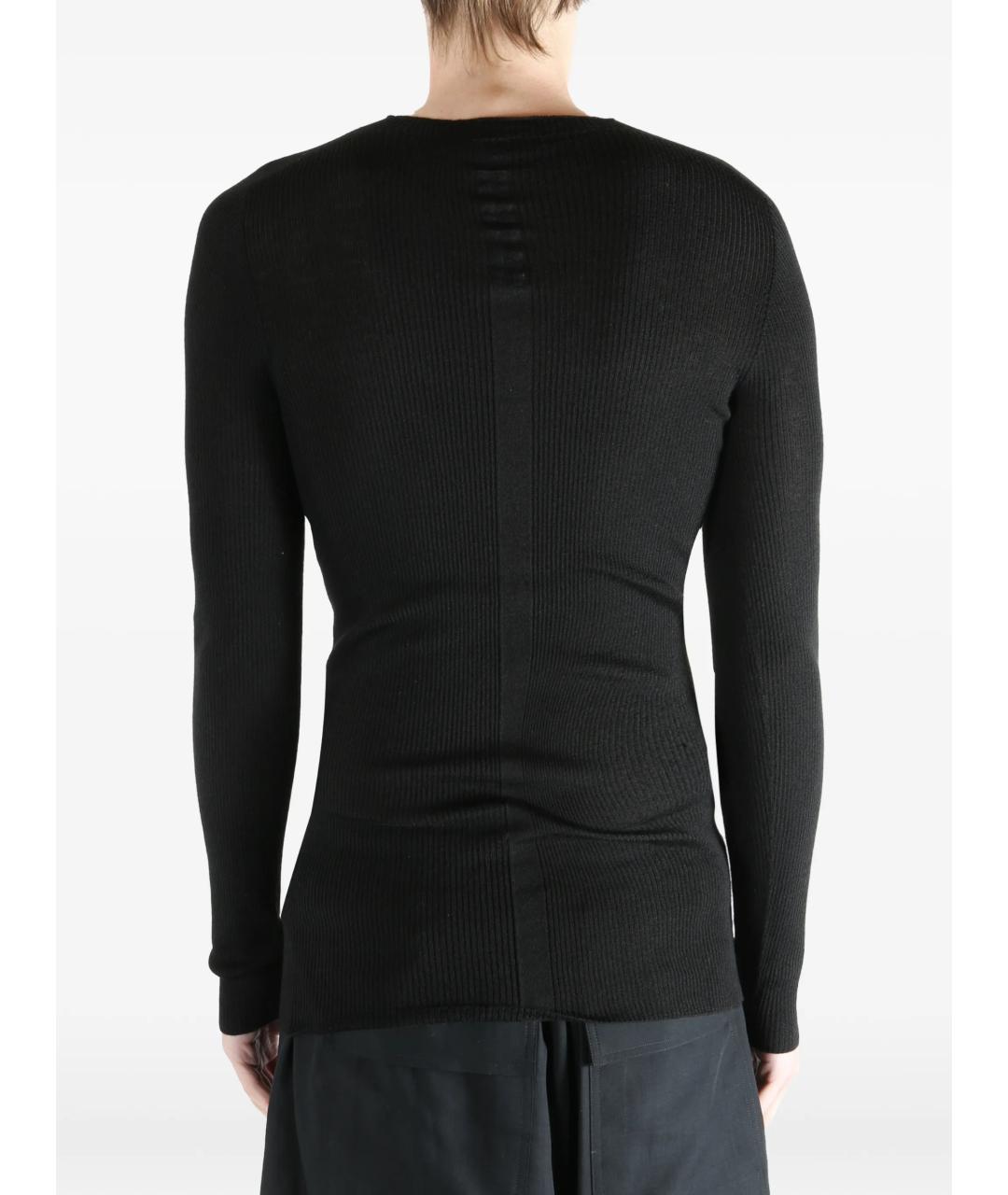 RICK OWENS Черная шерстяная водолазка, фото 5