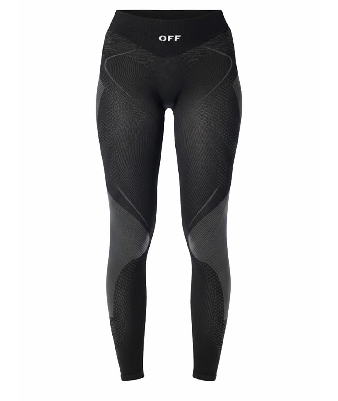 OFF-WHITE Черные полиамидовые леггинсы и велосипедки, фото 1