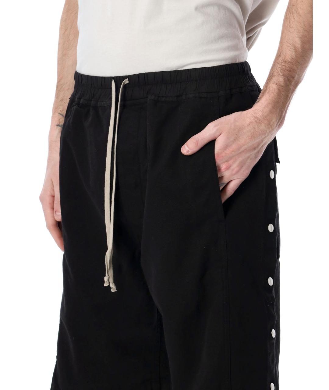 RICK OWENS Черные хлопковые шорты, фото 3