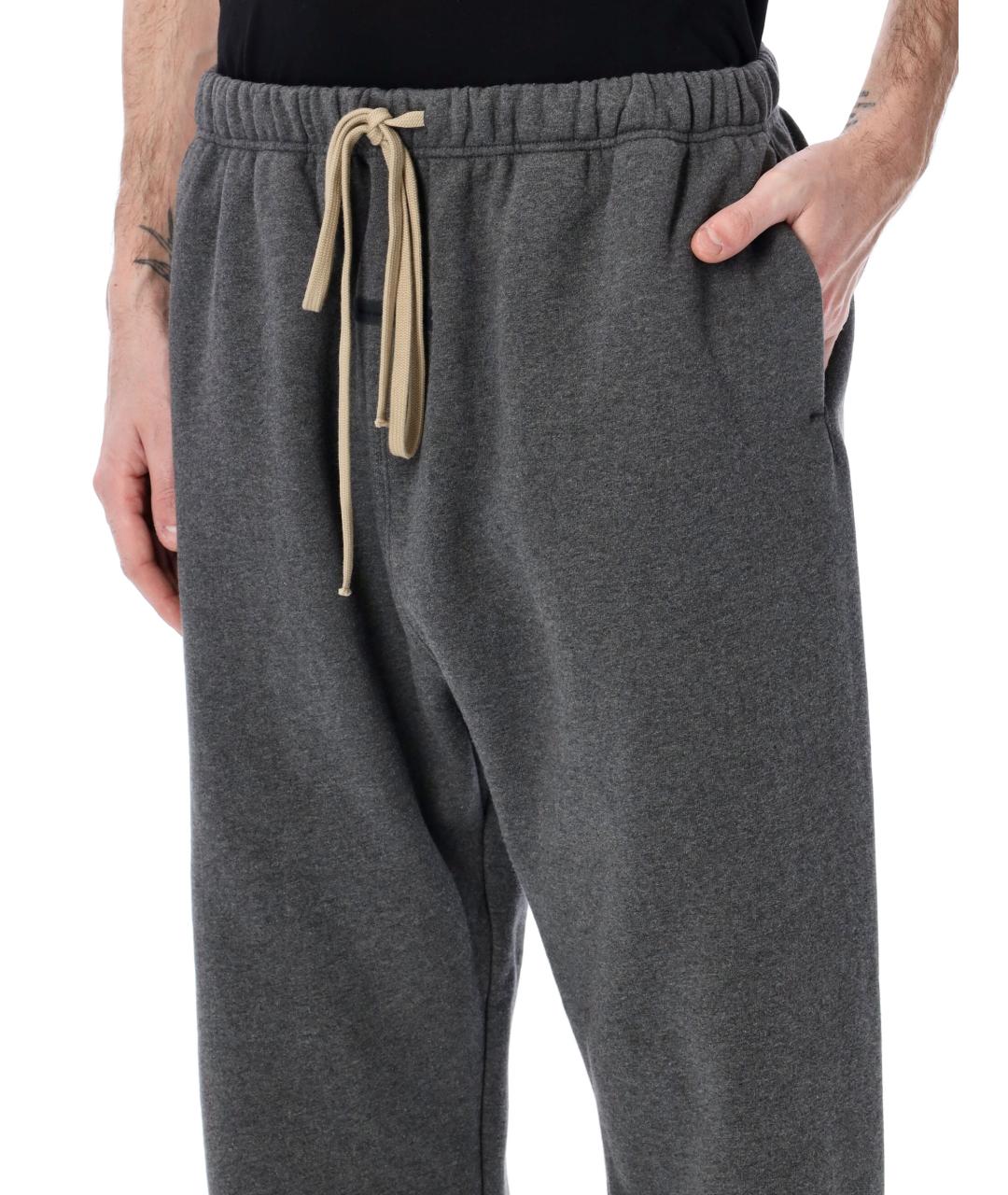 FEAR OF GOD ESSENTIALS Серые хлопковые повседневные брюки, фото 3