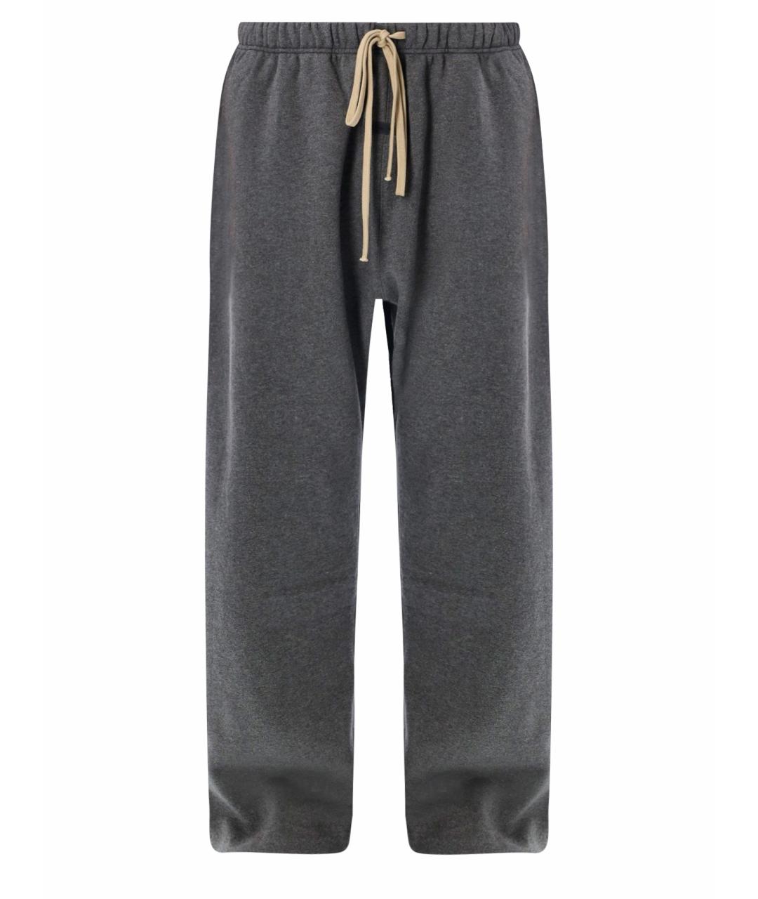 FEAR OF GOD ESSENTIALS Серые хлопковые повседневные брюки, фото 4