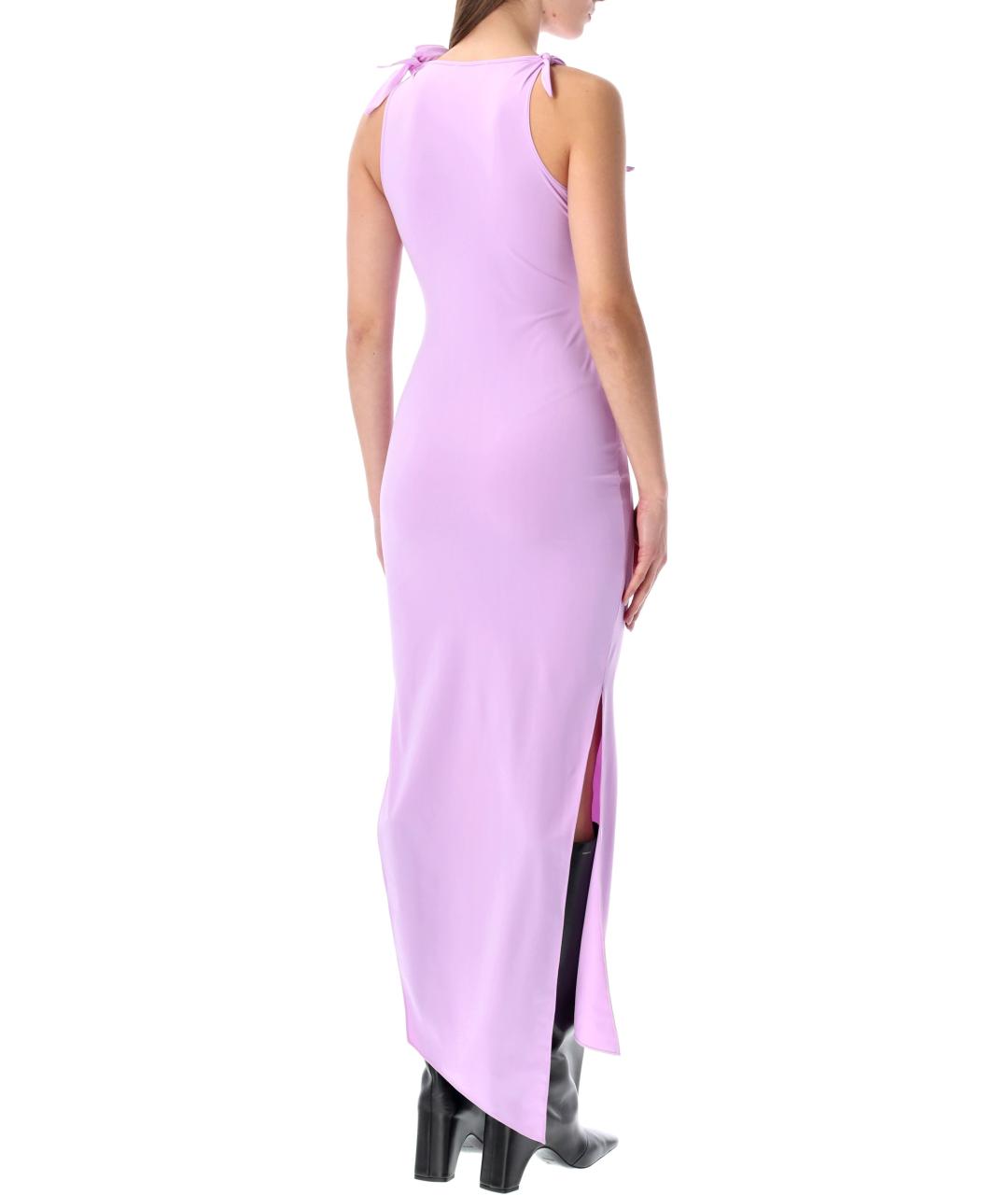 COPERNI Фиолетовое полиамидовое вечернее платье, фото 2