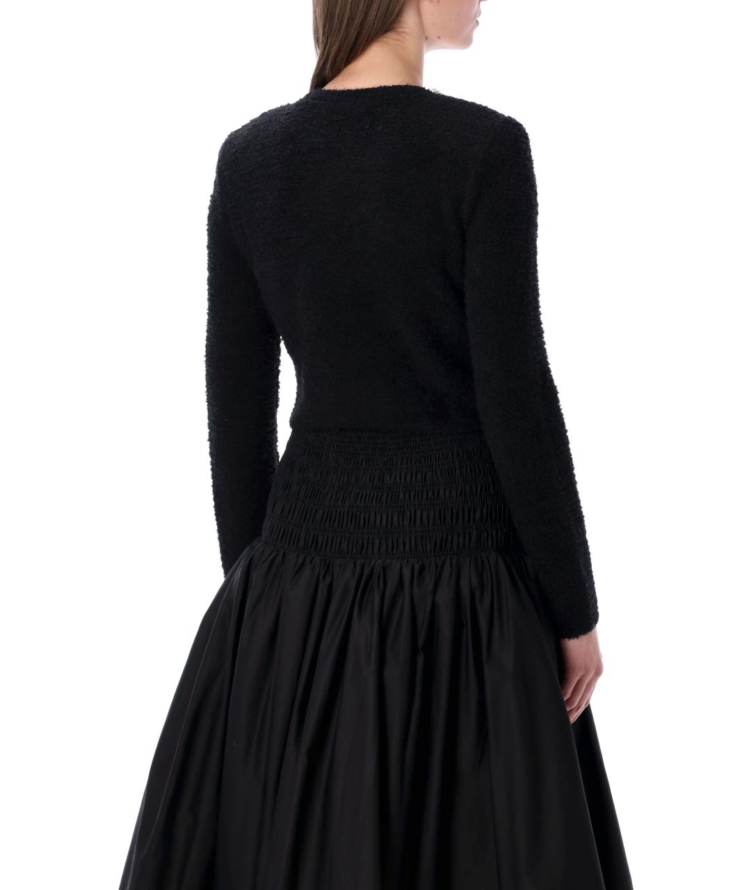 SELF-PORTRAIT Черный полиэстеровый кардиган, фото 2