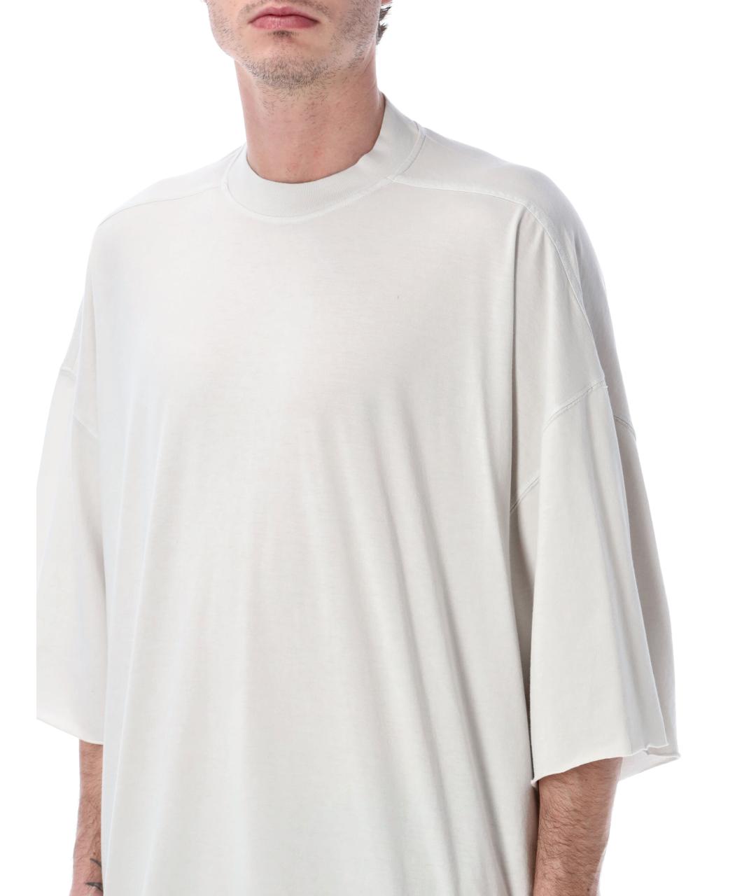 RICK OWENS Белая хлопковая футболка, фото 3