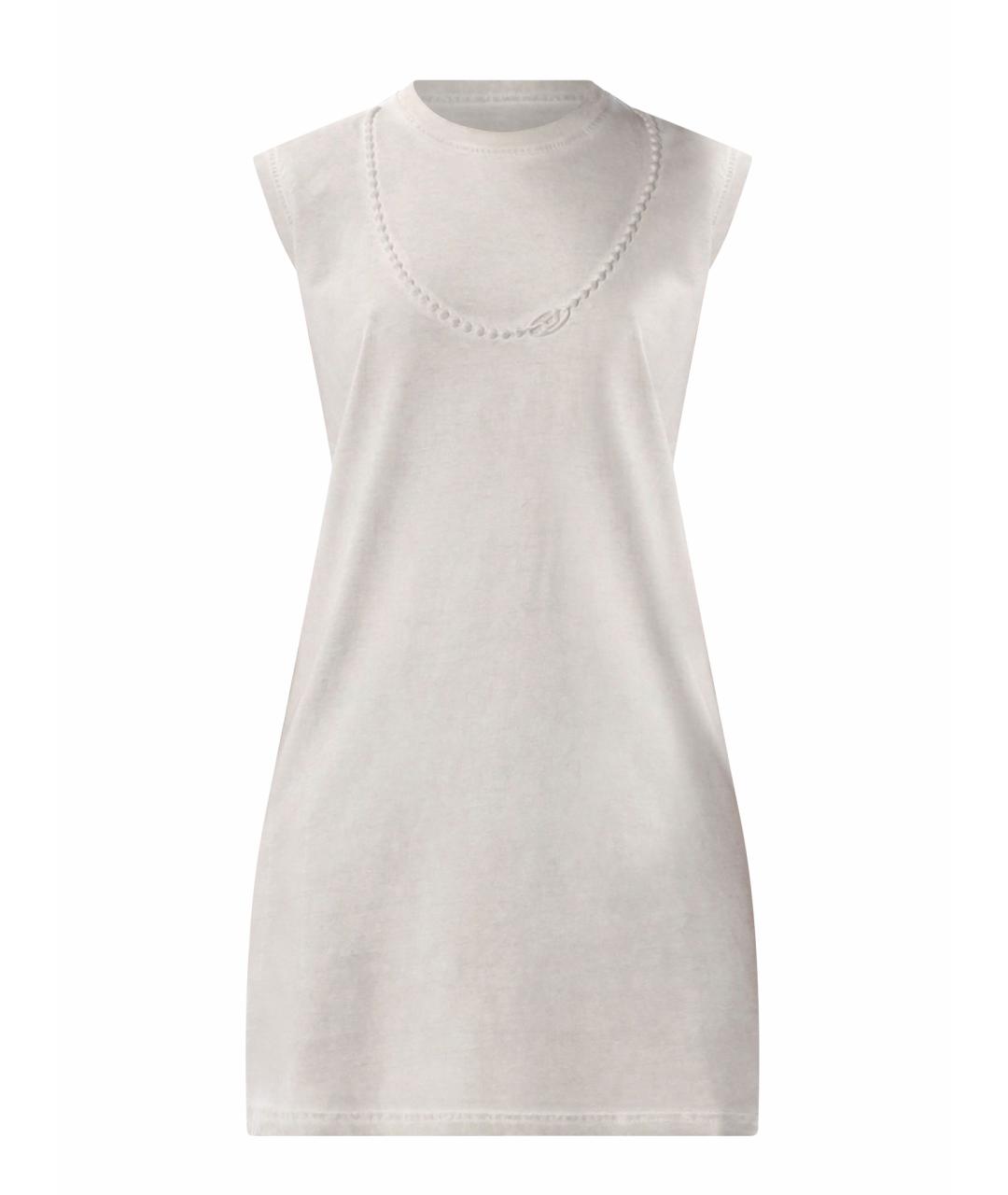 DIESEL Серое хлопковое повседневное платье, фото 1