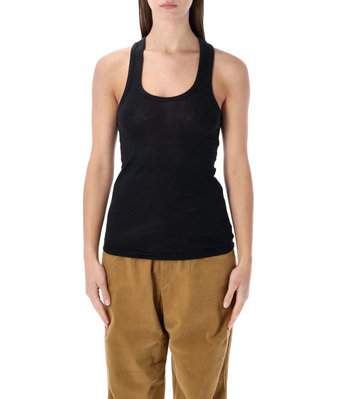 ISABEL MARANT Черная льняная майка, фото 1