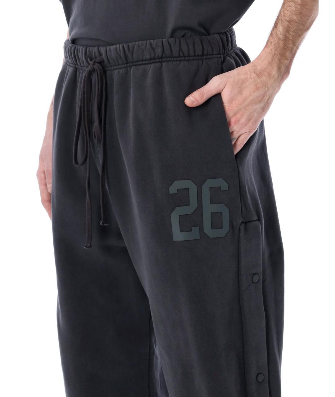 FEAR OF GOD ESSENTIALS Черные хлопковые повседневные брюки, фото 3