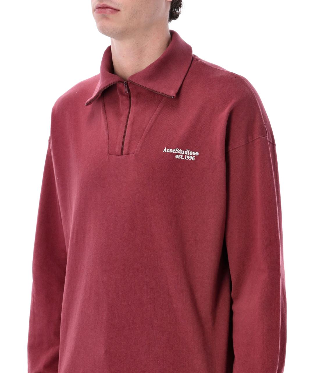 ACNE STUDIOS Красный хлопковый джемпер / свитер, фото 3