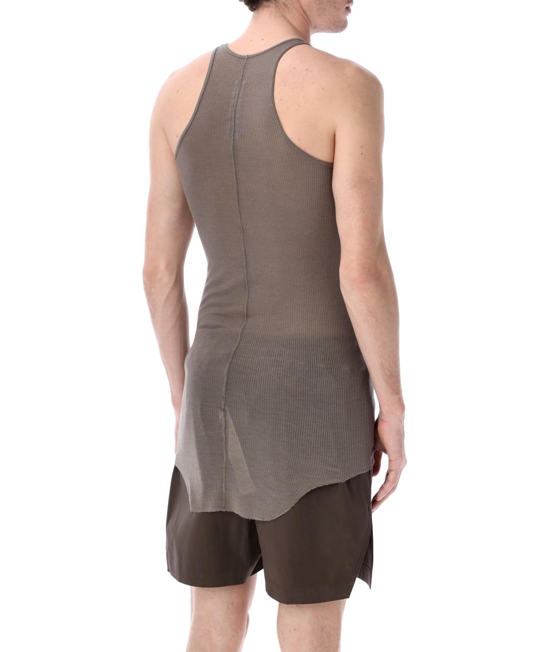 RICK OWENS Серая вискозная майка, фото 2