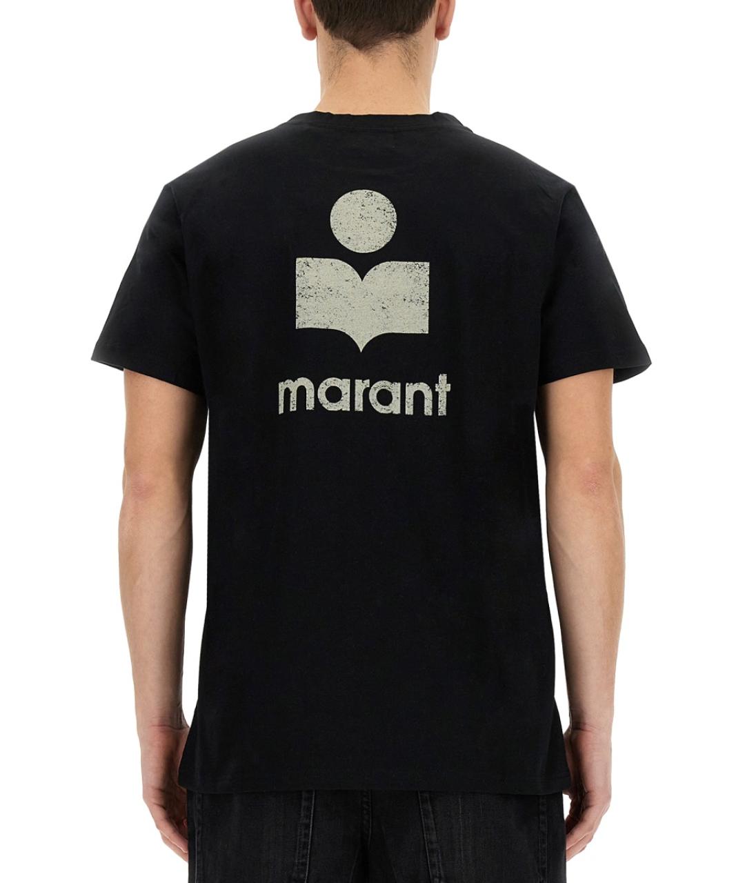 ISABEL MARANT Черная хлопковая футболка, фото 3