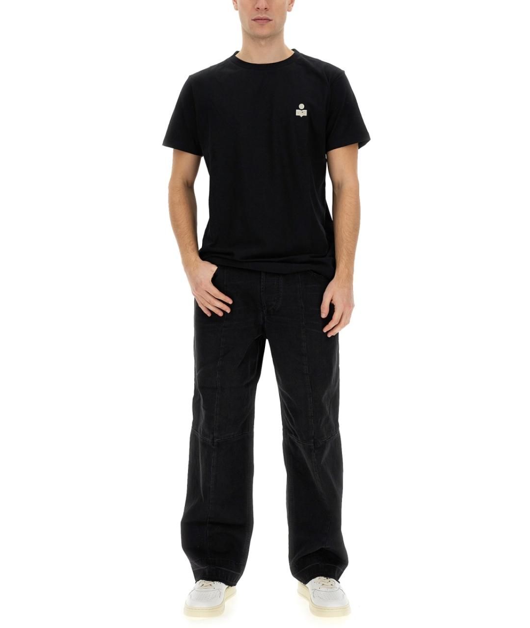 ISABEL MARANT Черная хлопковая футболка, фото 2