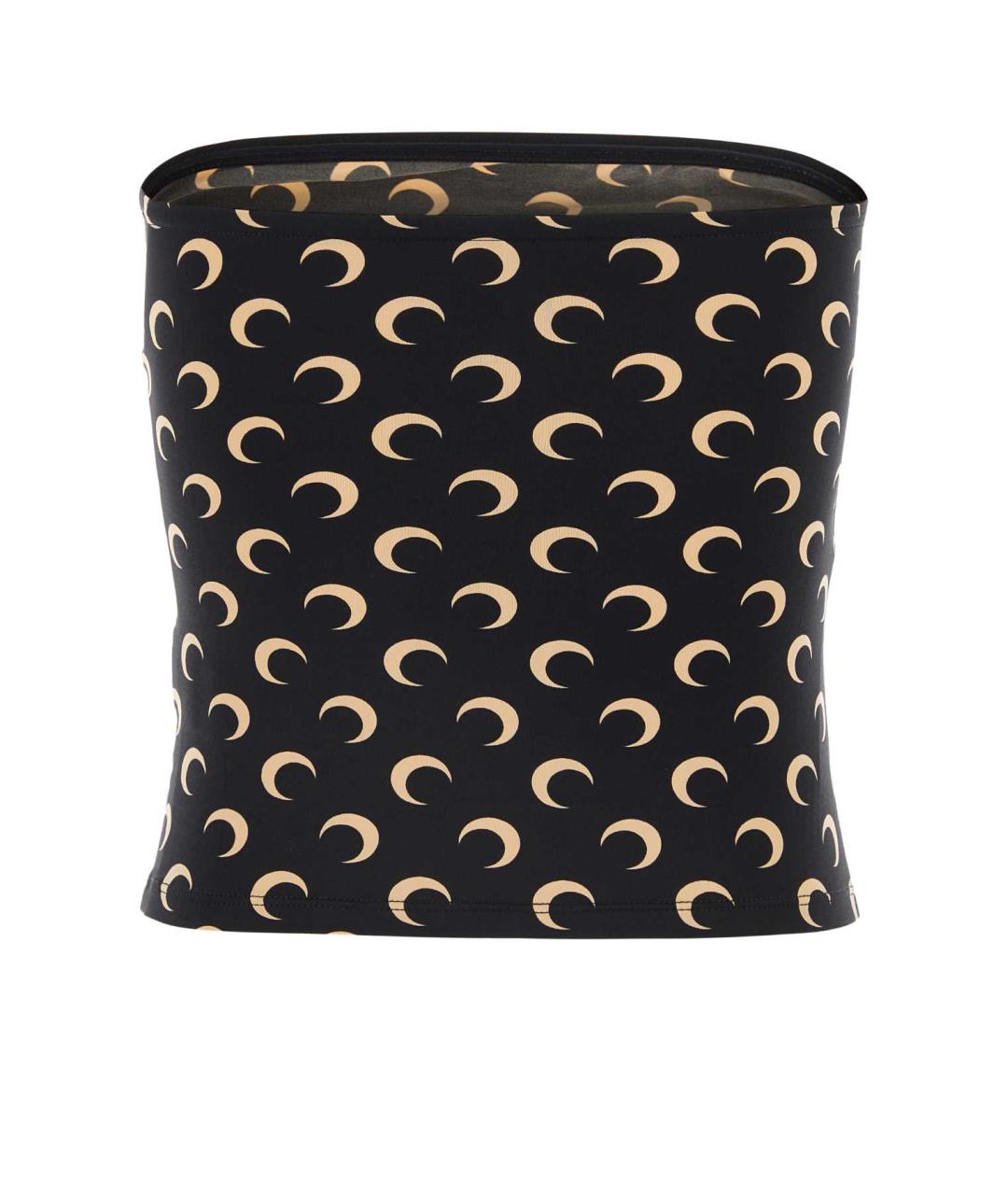 MARINE SERRE Черная полиамидовая майка, фото 2