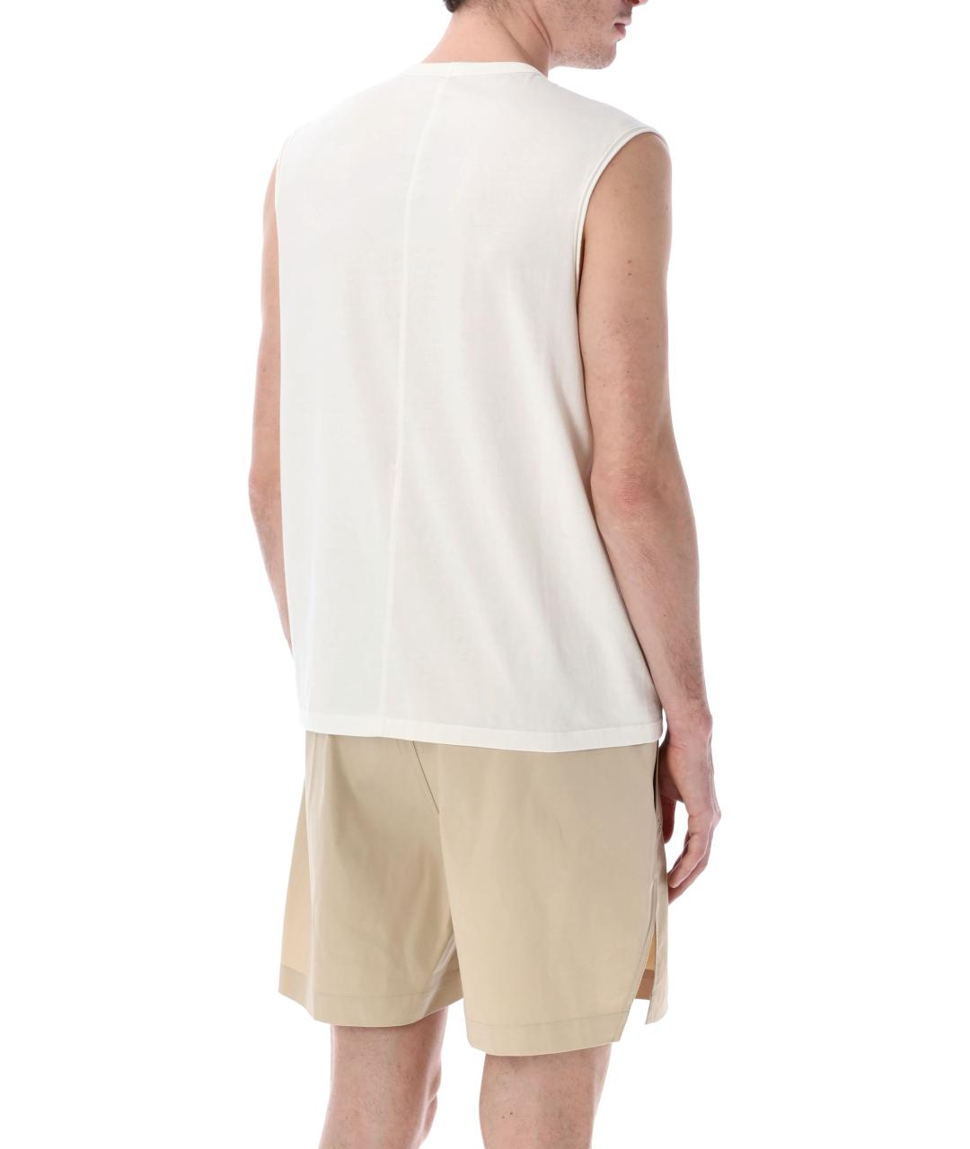 RICK OWENS Белая хлопковая майка, фото 2