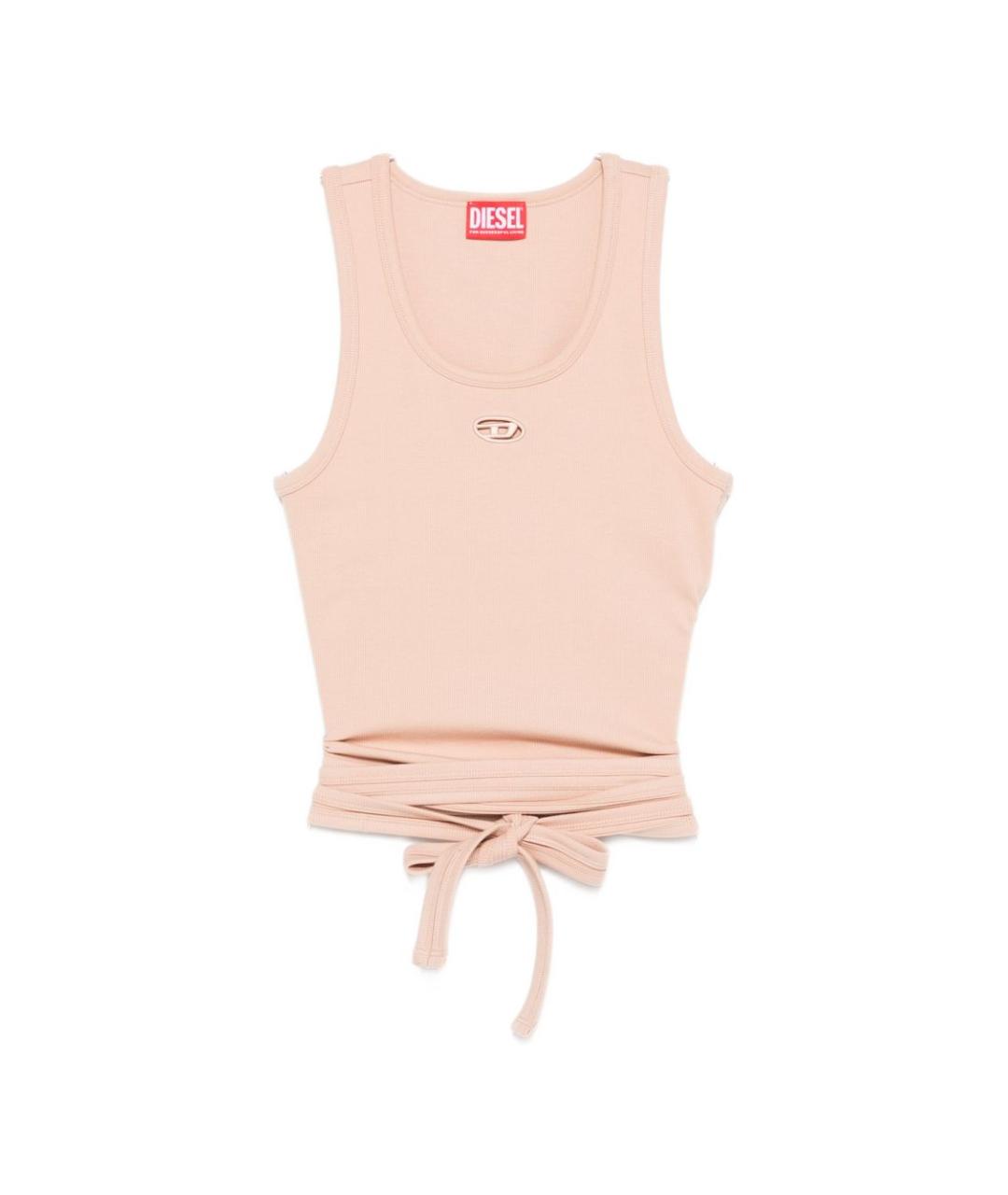DIESEL Розовая хлопковая майка, фото 1