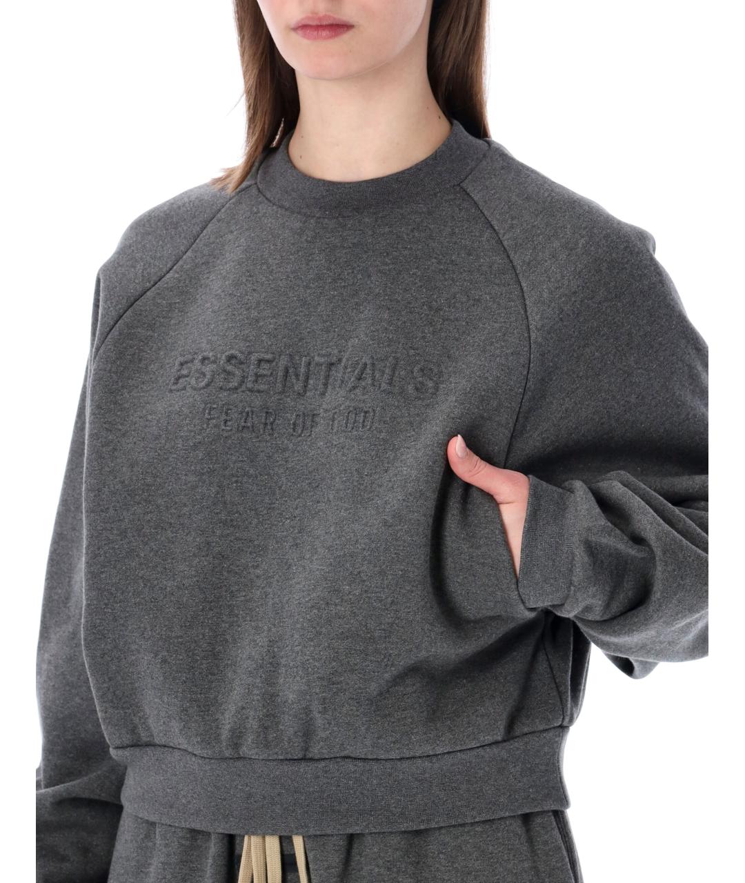 FEAR OF GOD ESSENTIALS Серый хлопковый джемпер / свитер, фото 3